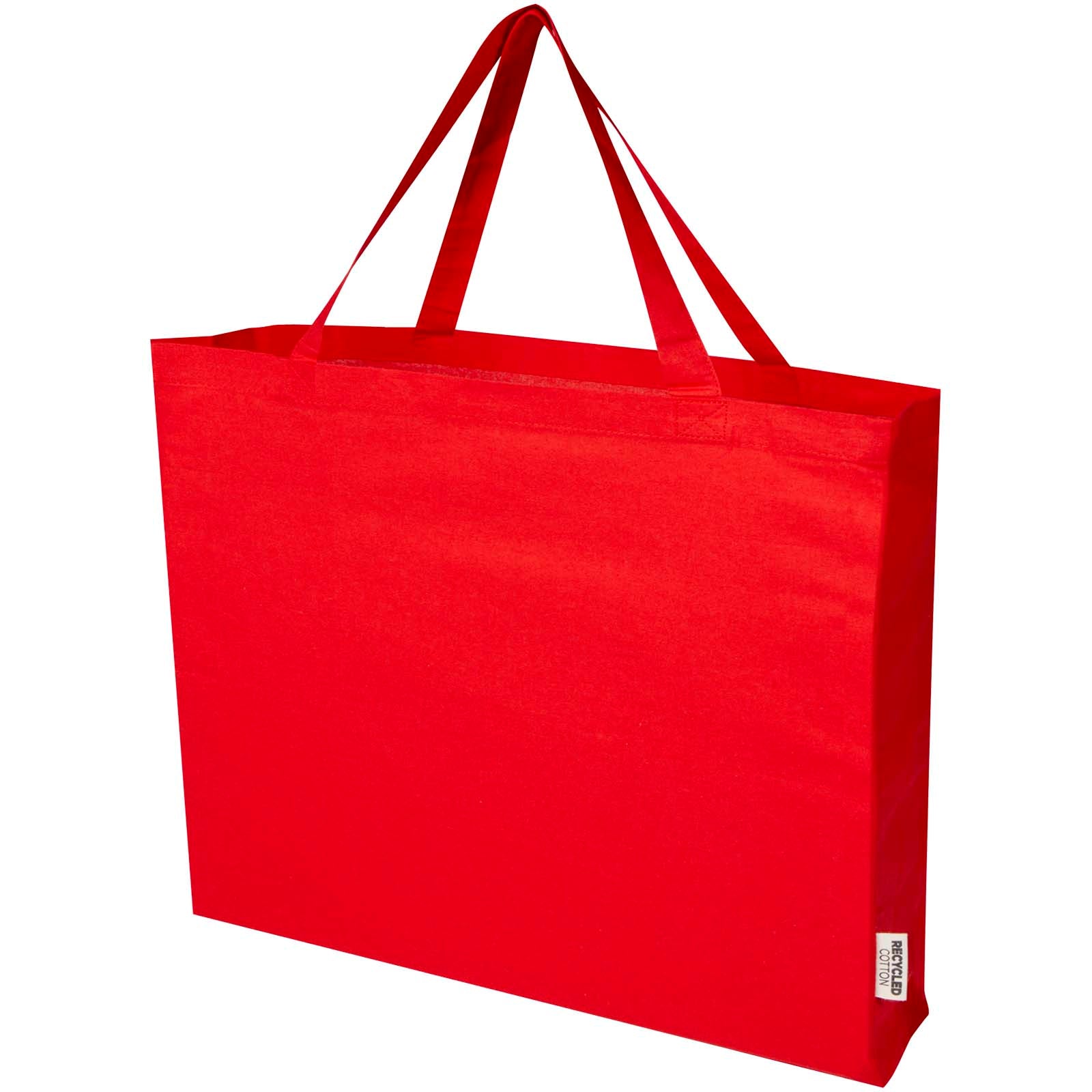 Odessa 220 g/m² Baumwoll Tragetasche aus GRS recycelter Baumwolle 40L – Rot