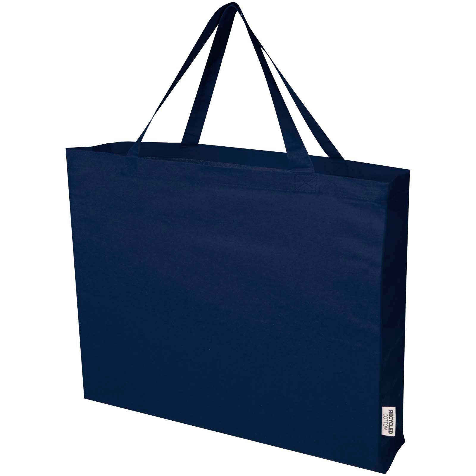 Odessa 220 g/m² Baumwoll Tragetasche aus GRS recycelter Baumwolle 40L – Navy