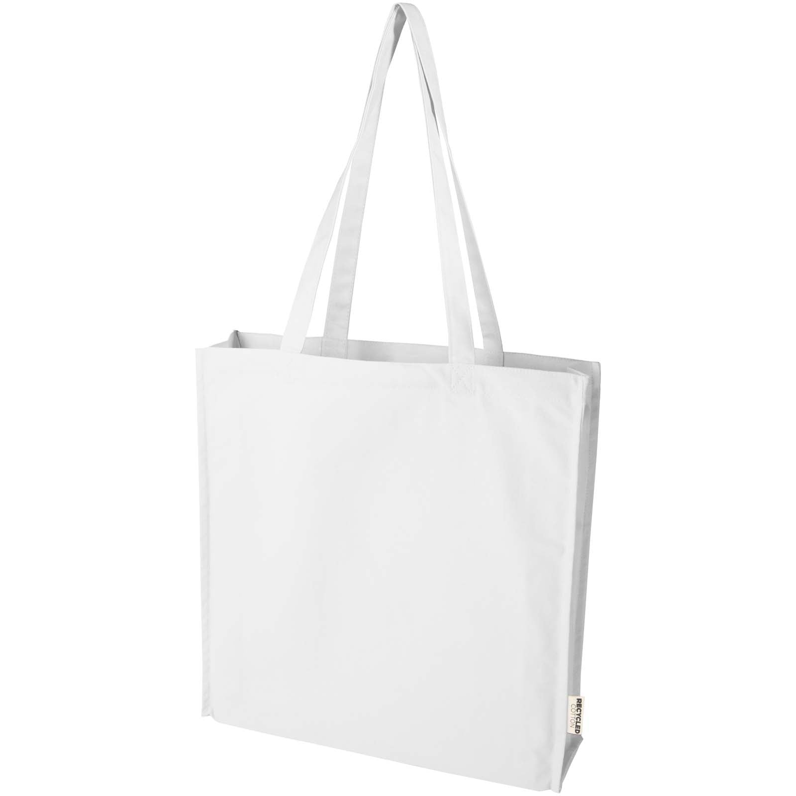 Florida 270 g/m² Tragetasche mit Seitenfalten 14L – Weiss