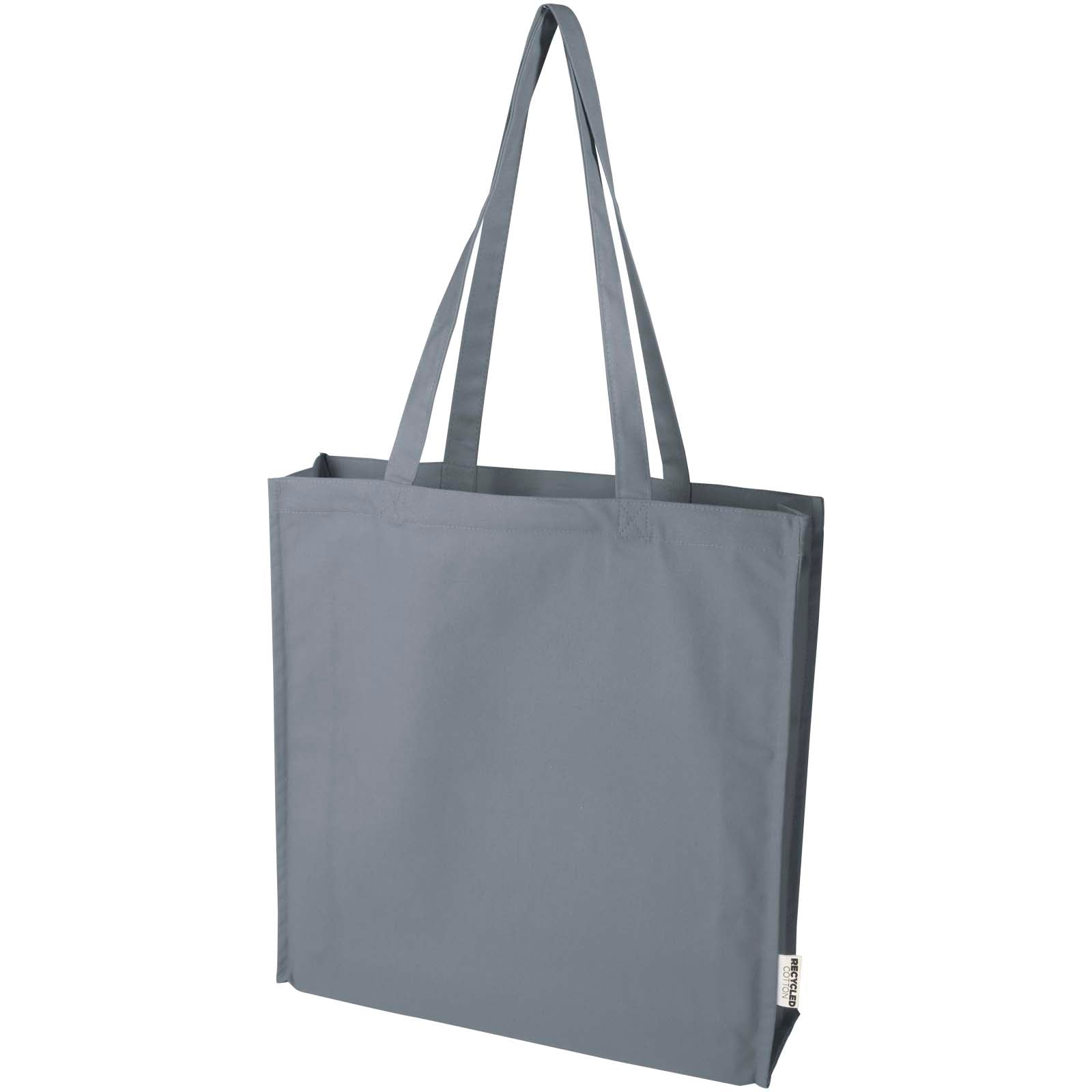 Florida 270 g/m² Tragetasche mit Seitenfalten 14L – Grau