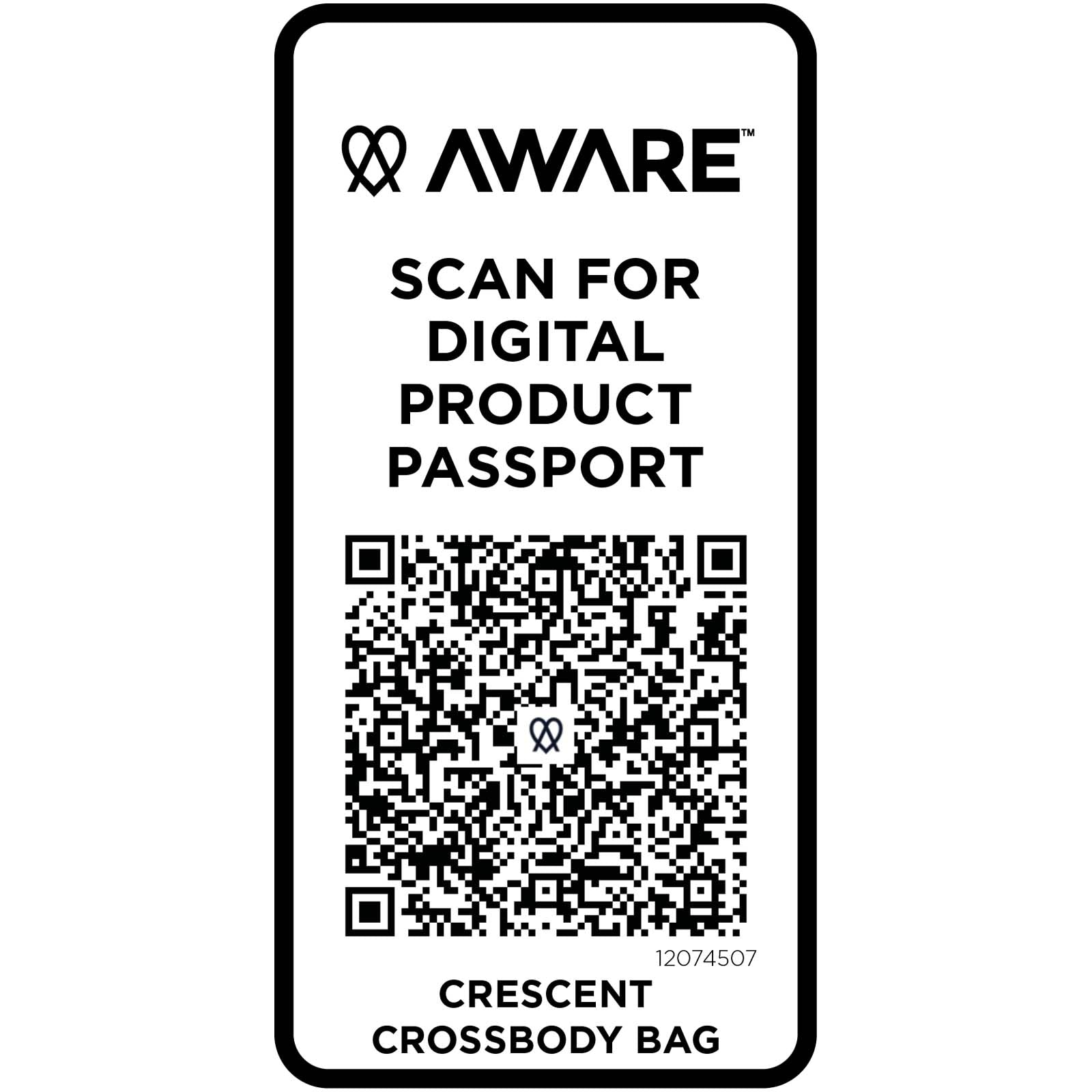 Trace 500 g/m² Aware™ recycelte Umhängetasche