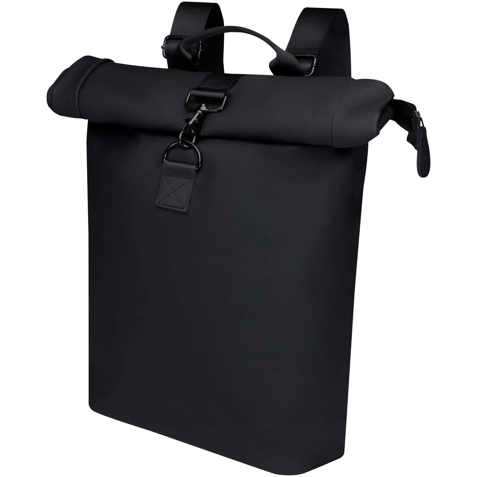 Turner 15,6" GRS-recycelter Rolltop Laptop-Rucksack 12 L – Schwarz