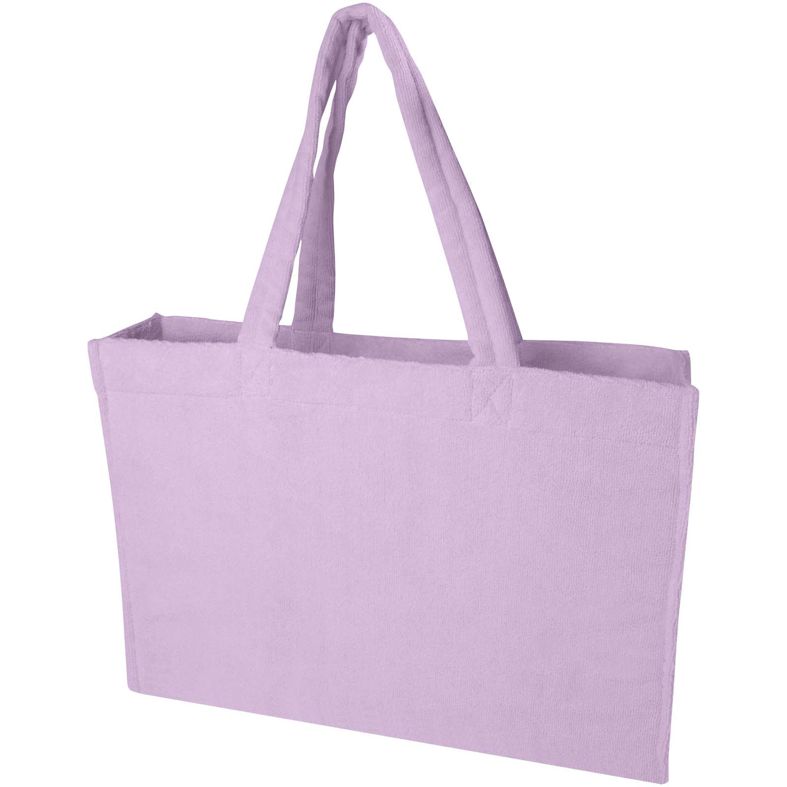 Siam GRS-recycelte Strandtragetasche aus Frottee 13 L – Fliederfarben