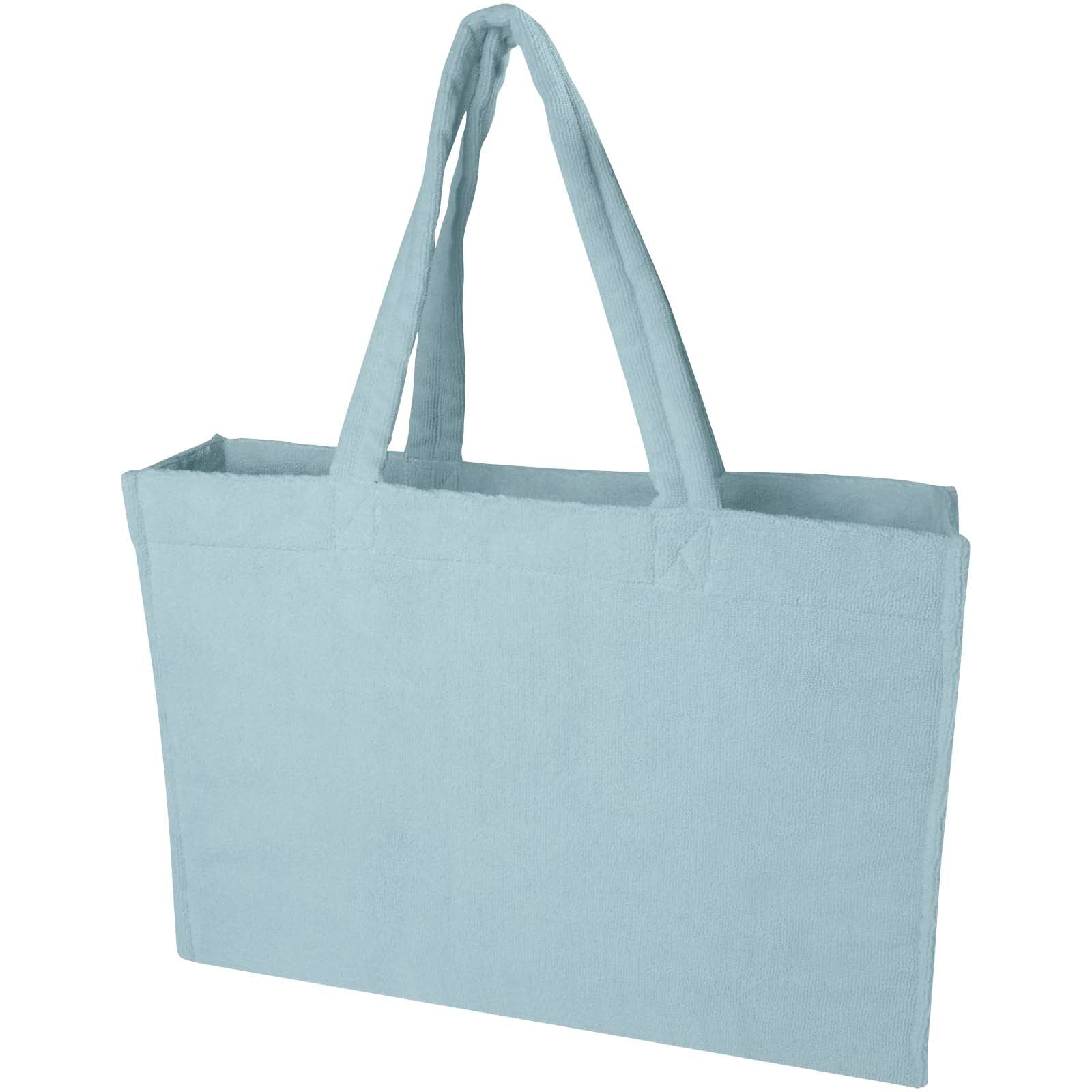 Siam GRS-recycelte Strandtragetasche aus Frottee 13 L – Wolkenblau