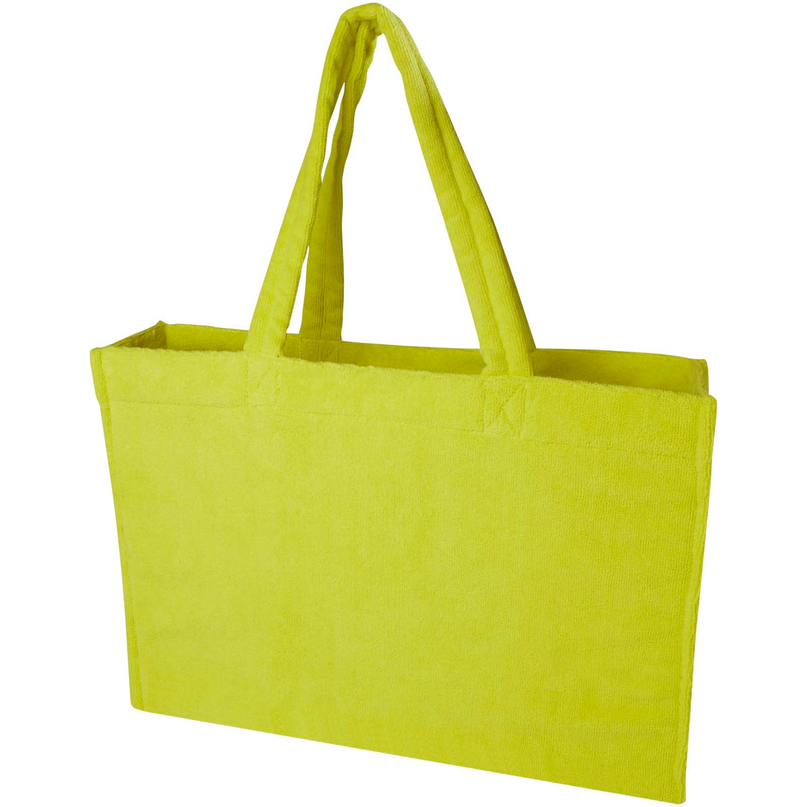 Siam GRS-recycelte Strandtragetasche aus Frottee 13 L – Limone