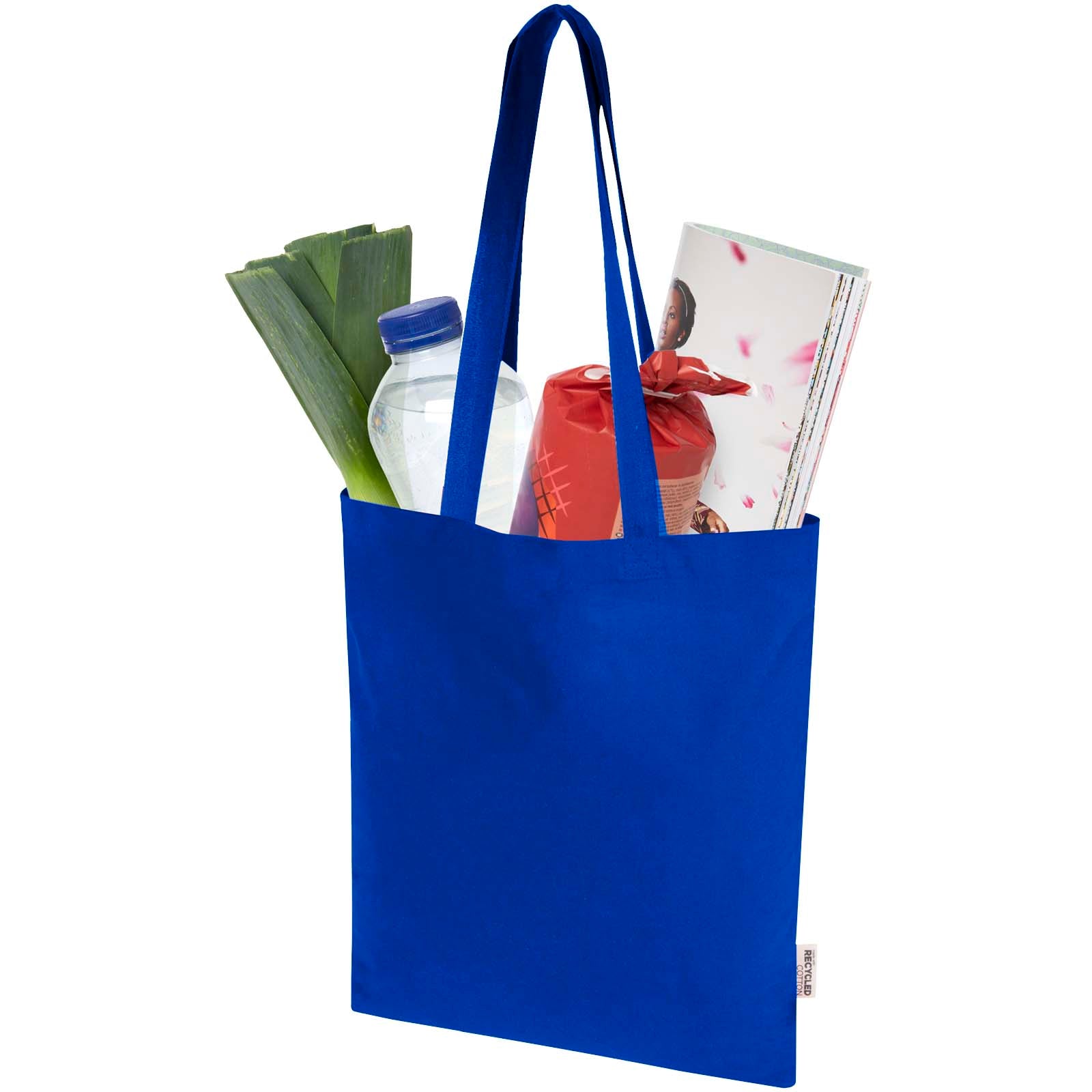 Madras Blend 140 g/m² Tragetasche aus GRS-recycelter Baumwolle 7L