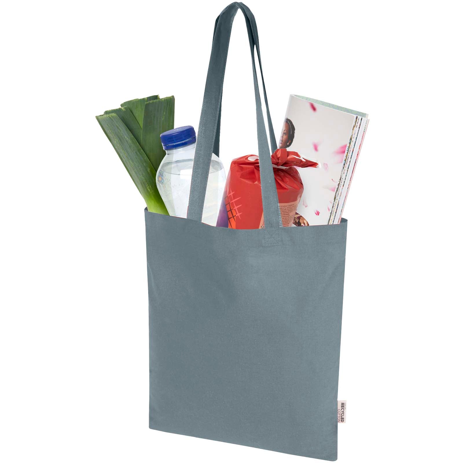 Madras Blend 140 g/m² Tragetasche aus GRS-recycelter Baumwolle 7L