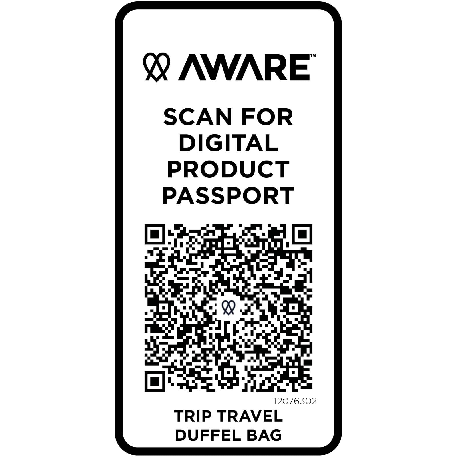 Trip Aware™ recycelte Reisetasche 42L