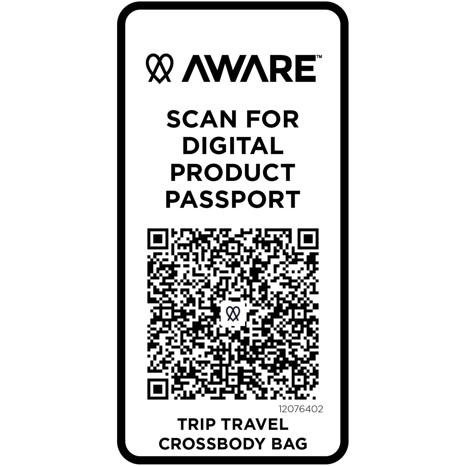 Trip Aware™ Recycelte Reisetasche mit Schultergurt 1 L