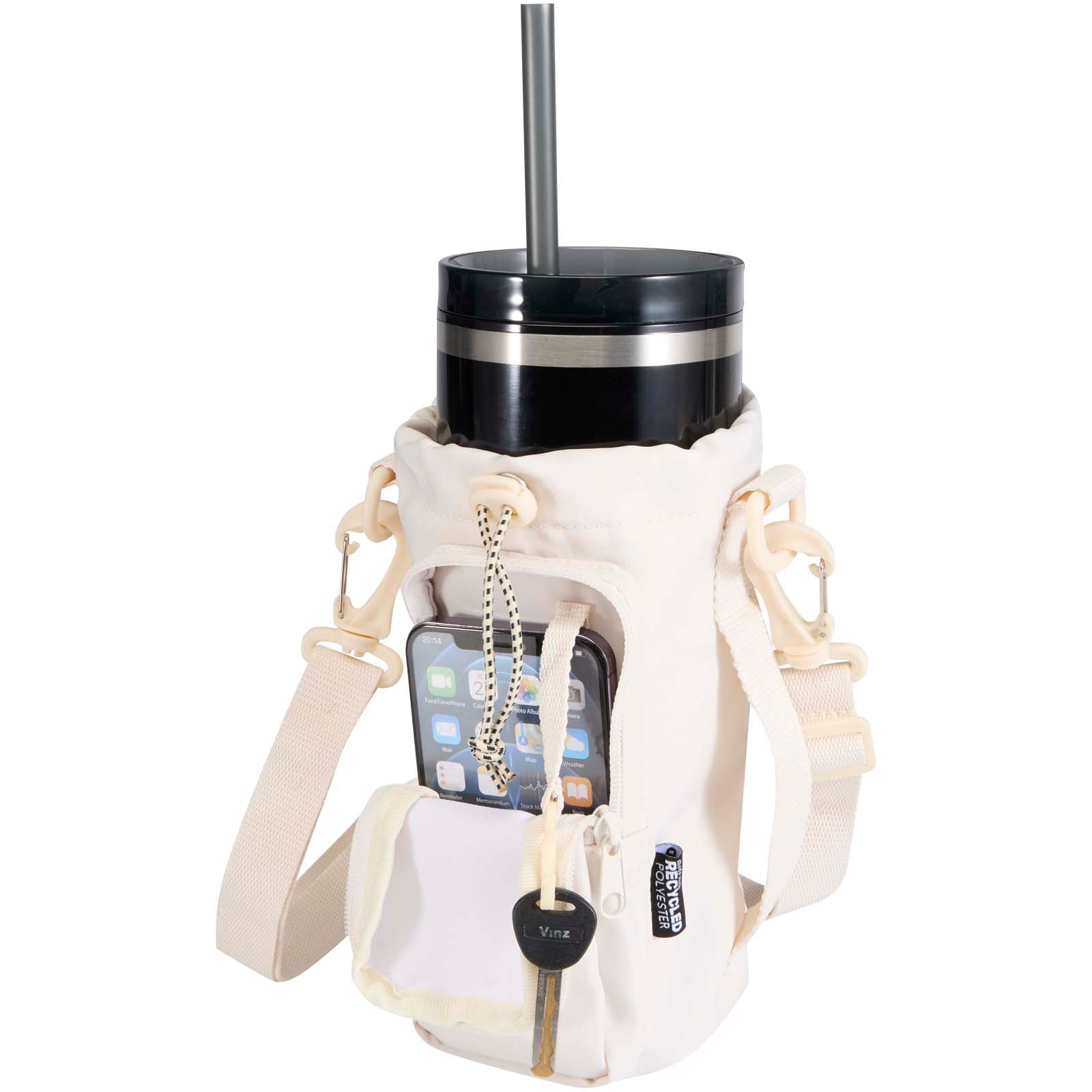 Trip Aware™ Recycelte Reisetasche für Flaschen 2 L – Offwhite
