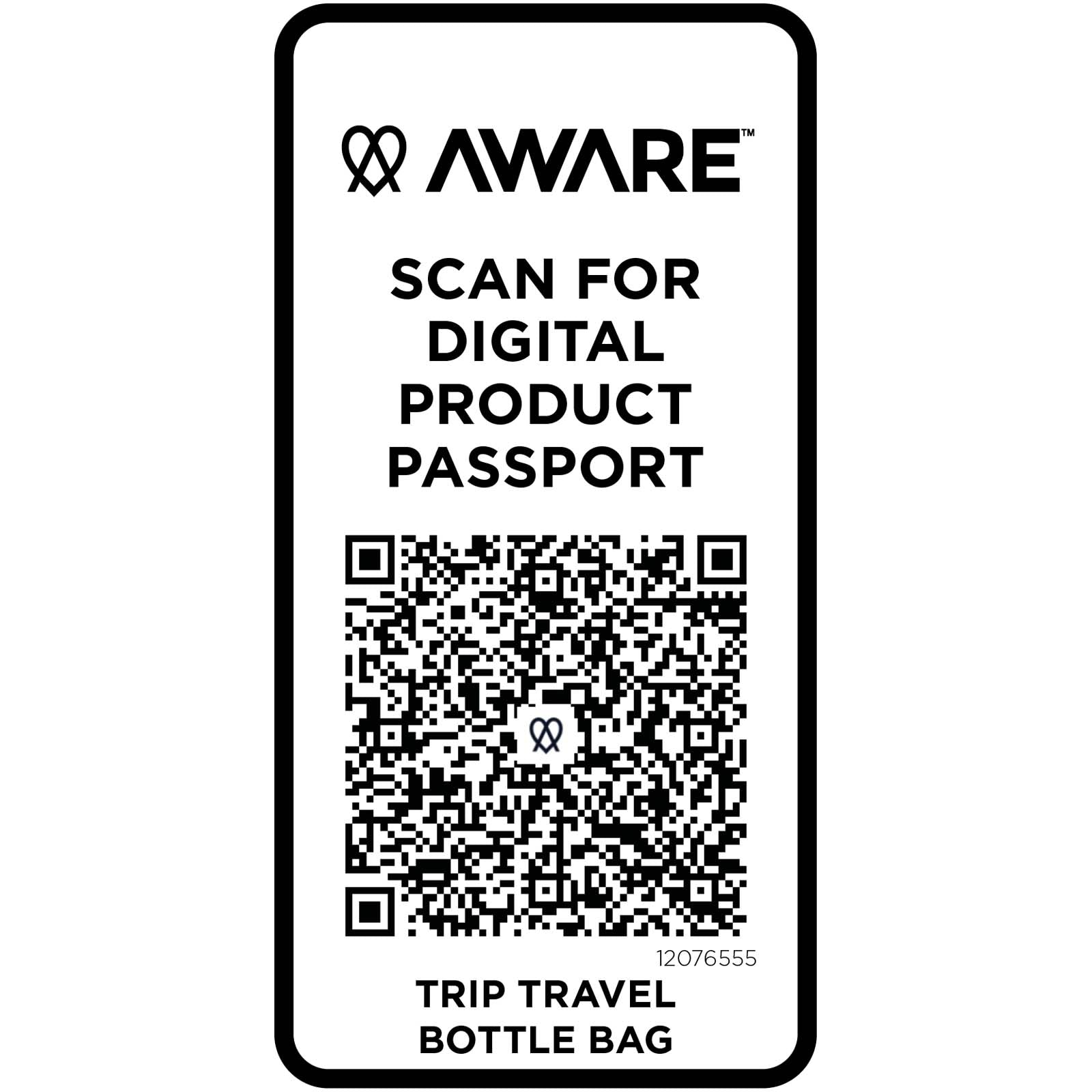 Trip Aware™ Recycelte Reisetasche für Flaschen 2 L