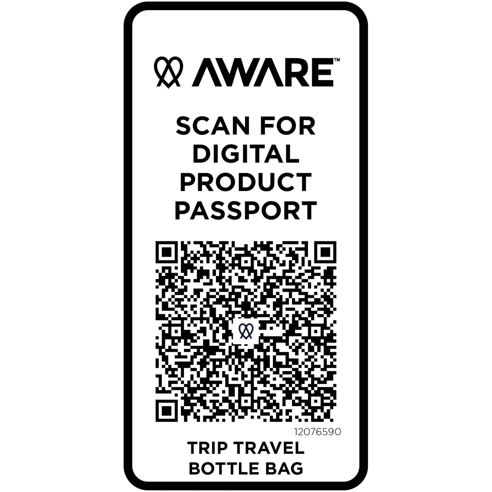 Trip Aware™ Recycelte Reisetasche für Flaschen 2 L