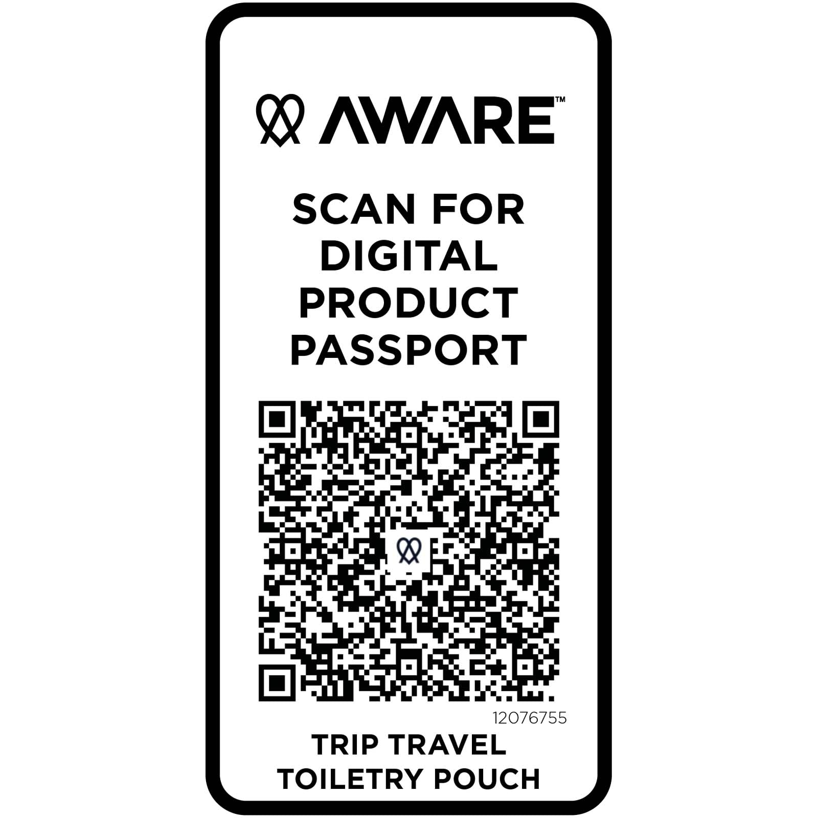 Trip Aware™ Recycelter Reisekulturbeutel 2 L