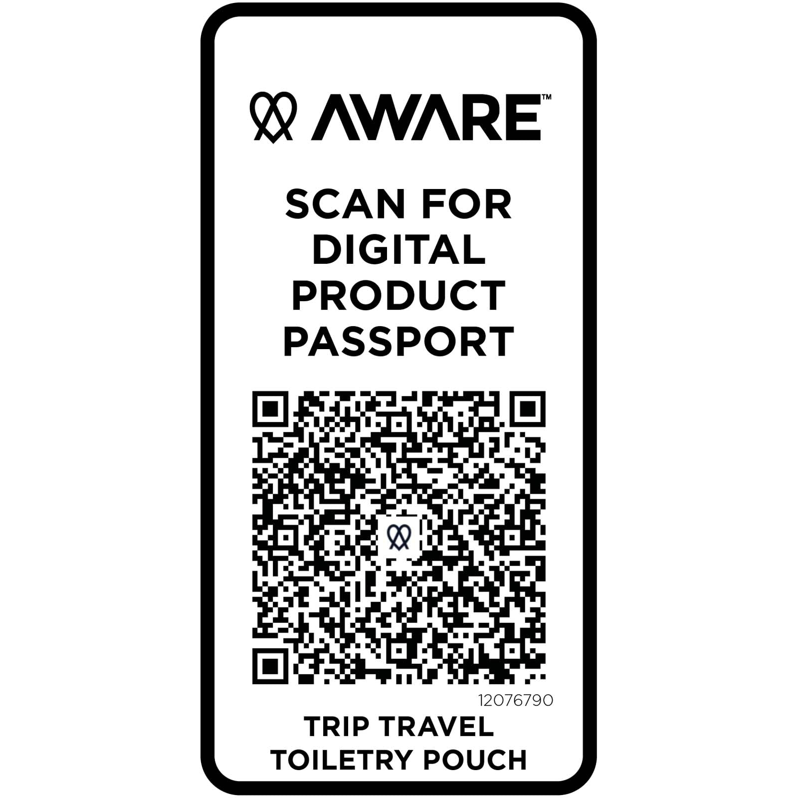 Trip Aware™ Recycelter Reisekulturbeutel 2 L