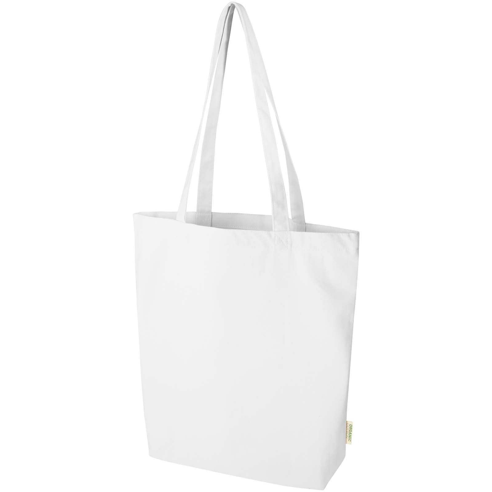 Odisha 180 g/m² OCS Bio-Tragetasche mit breitem Boden 11L – Weiss