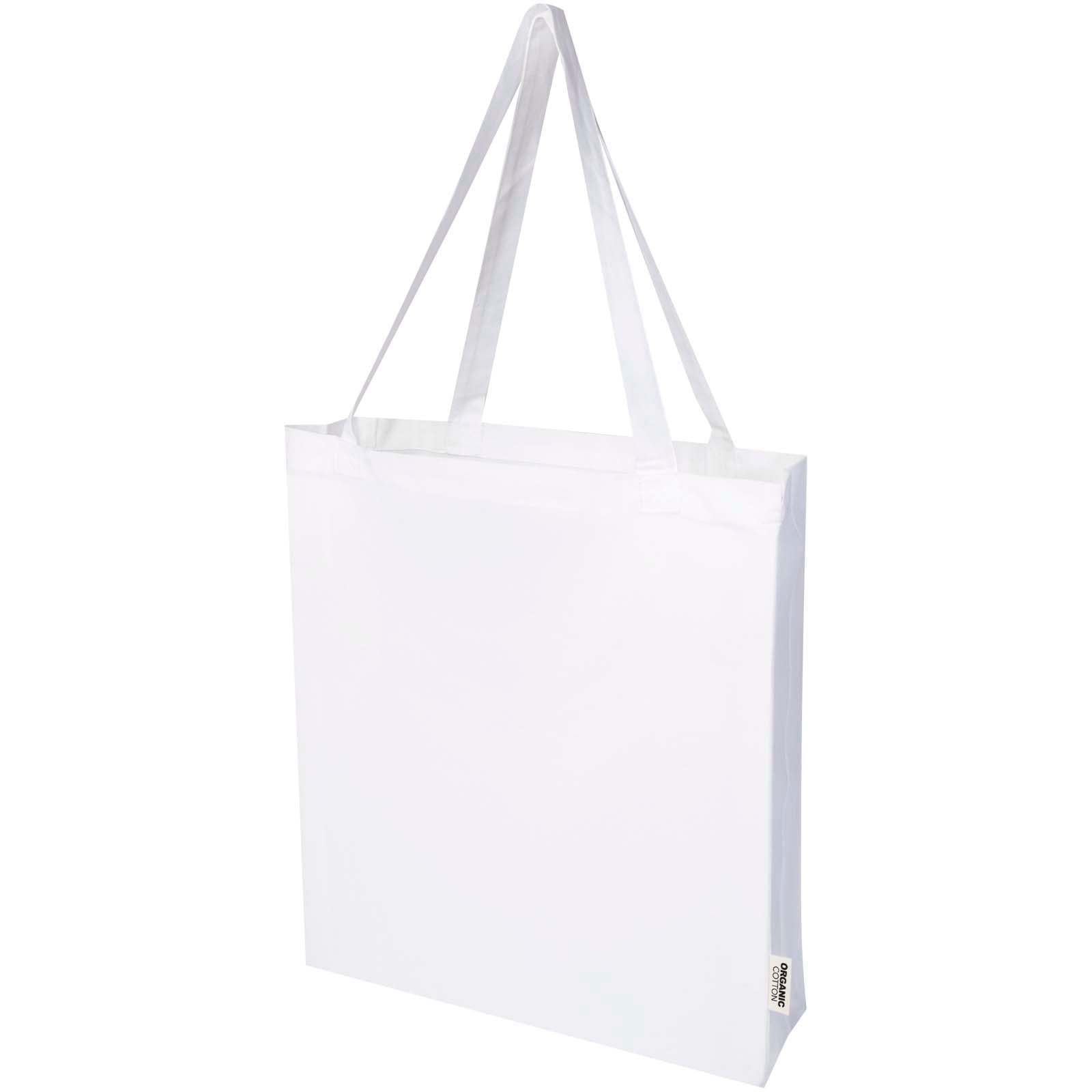 Odisha 180 g/m² OCS Bio Tragetasche mit Seitenfalten 14L – Weiss