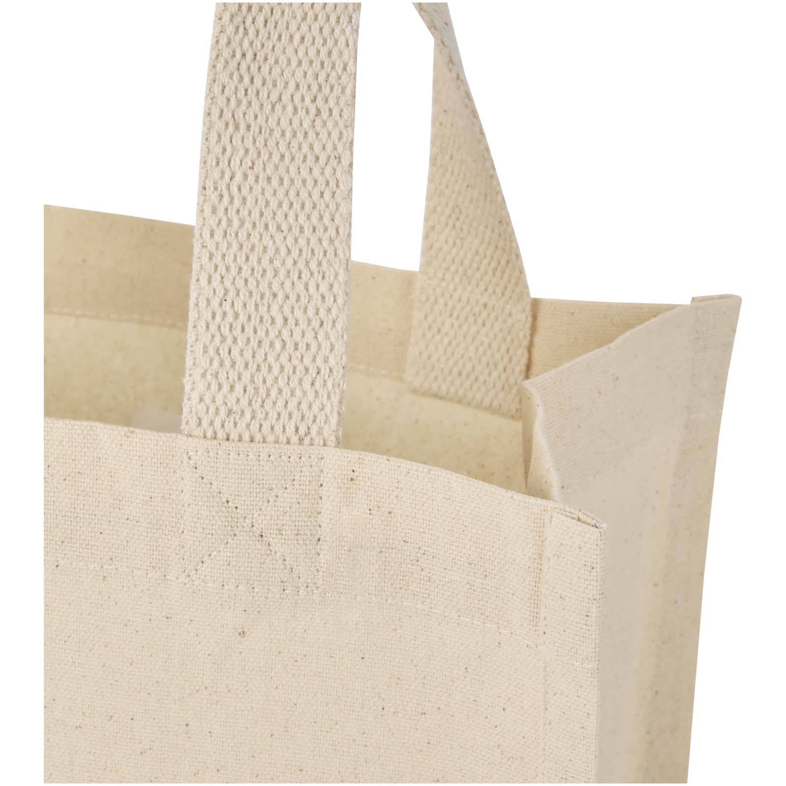 Odessa Mini-Tragetasche mit Bodenfalte aus 220 g/m² GRS Recyclingbaumwolle 9L