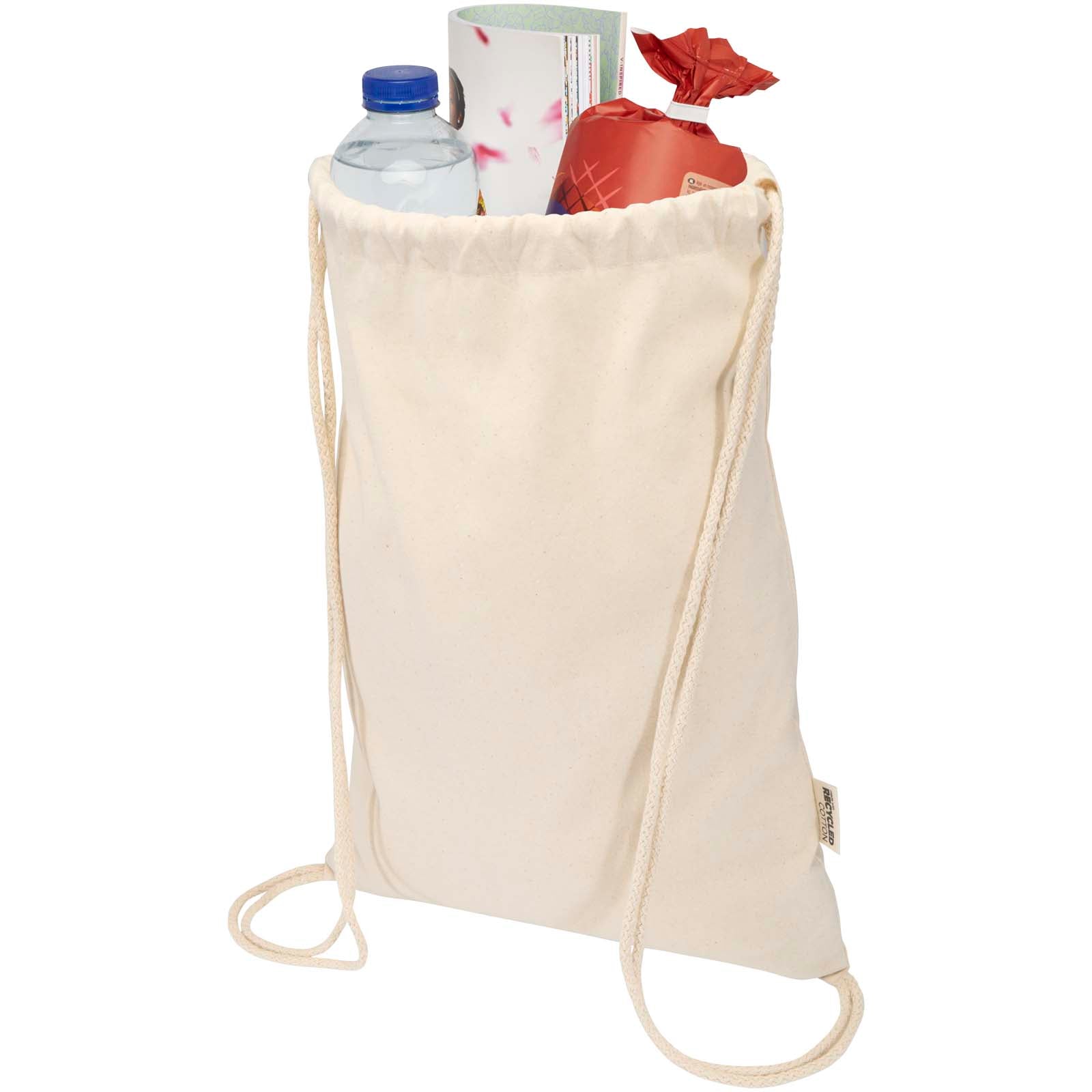 Peru Blend 180 g/m² Sportbeutel aus GRS recycelter Baumwolle 5L