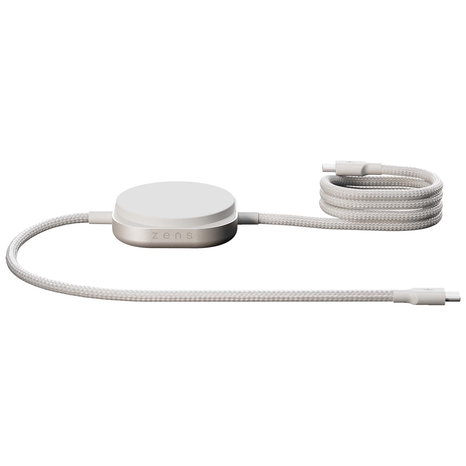 Zens Pro 2 240 W, USB-C, 2 in 1 Ladekabel – Weiss