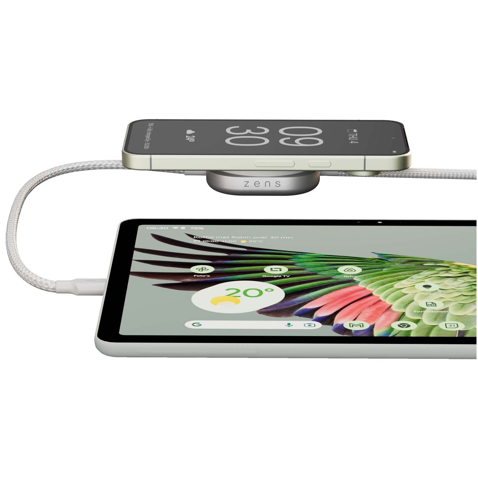 Zens Pro 2 240 W, USB-C, 2 in 1 Ladekabel