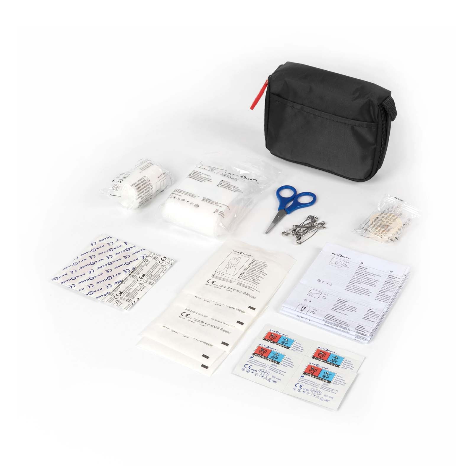 Basic Erste Hilfe Set, 31-teilig – Schwarz