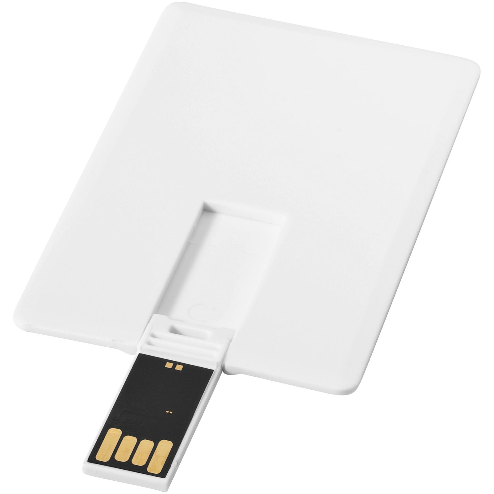 Slim 4 GB USB-Stick im Kreditkartenformat – Weiss