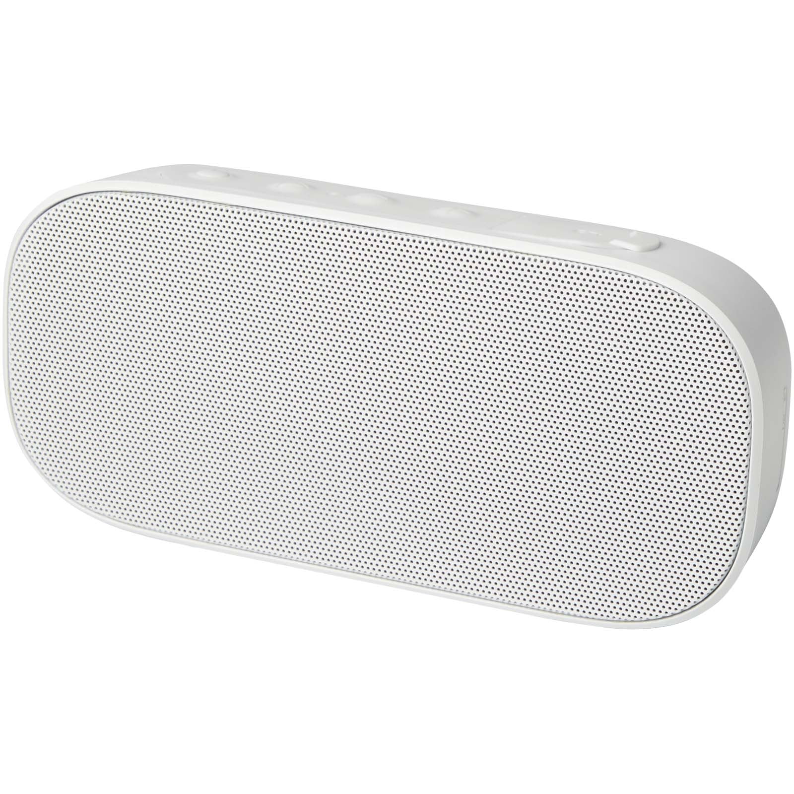 Stark 2.0 Bluetooth® Lautsprecher aus recyceltem Kunststoff, 5W, IPX5 – Weiss