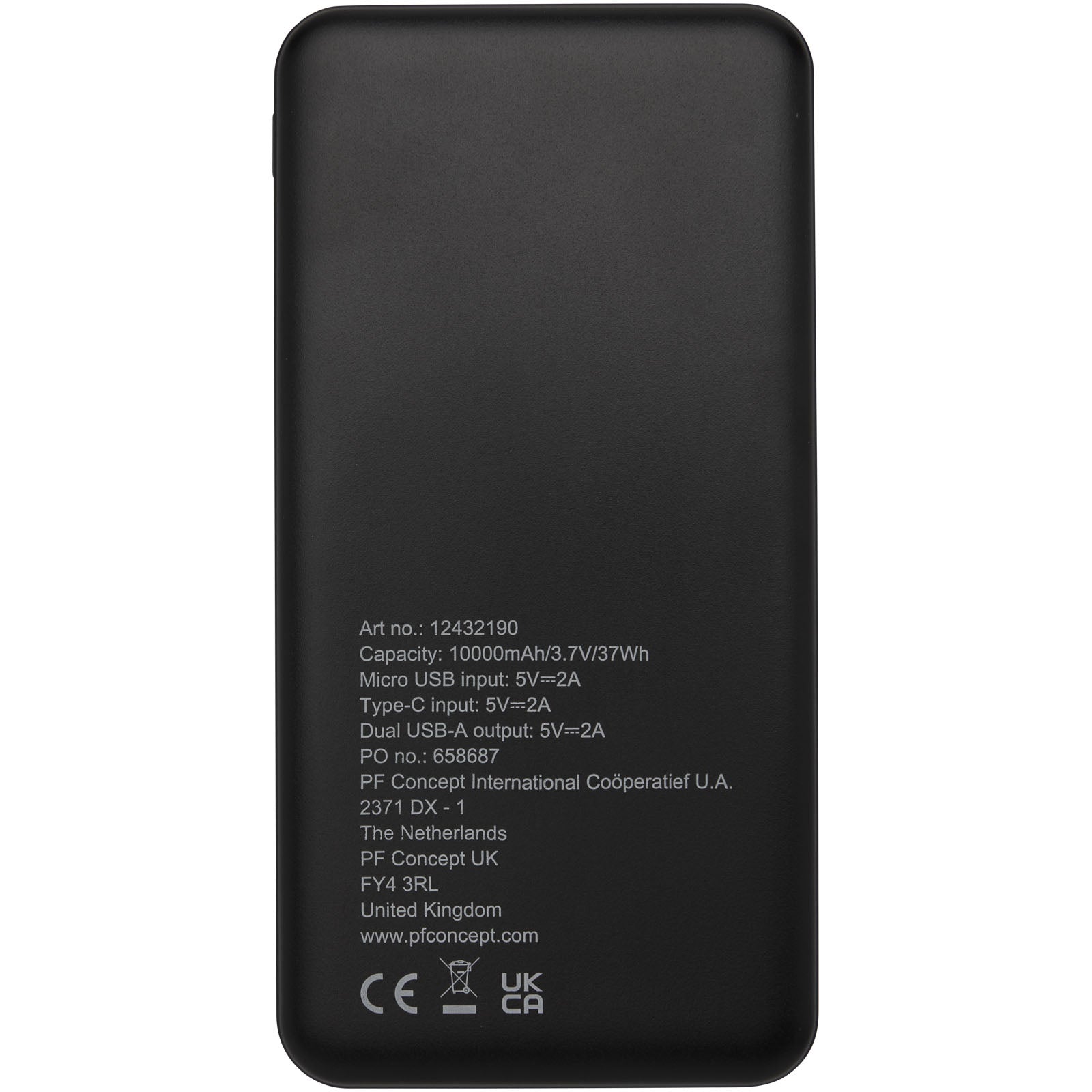 Loop 10.000 mAh Powerbank aus recyceltem Kunststoff