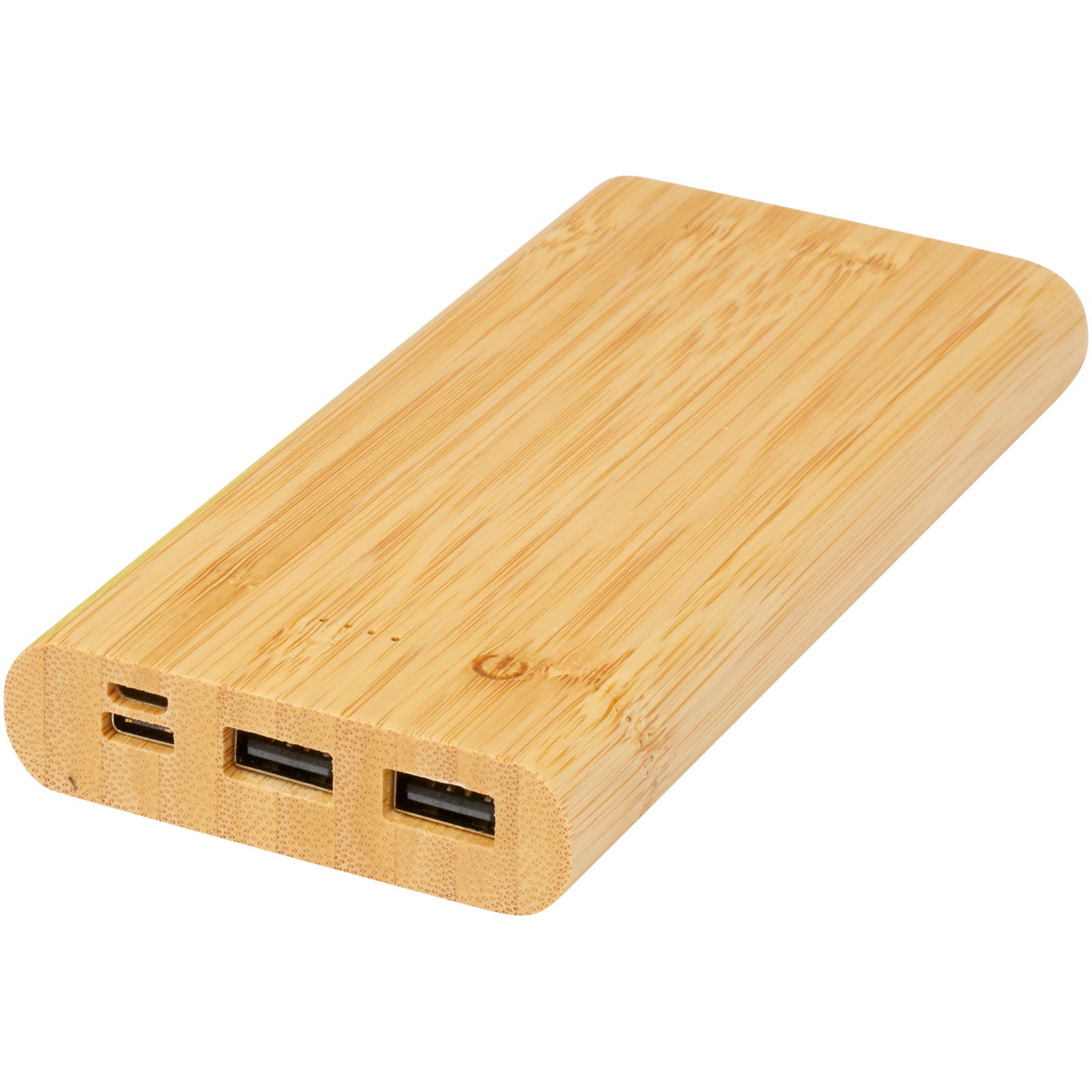 Tulda 10.000 mAh Powerbank aus Bambus – Natur