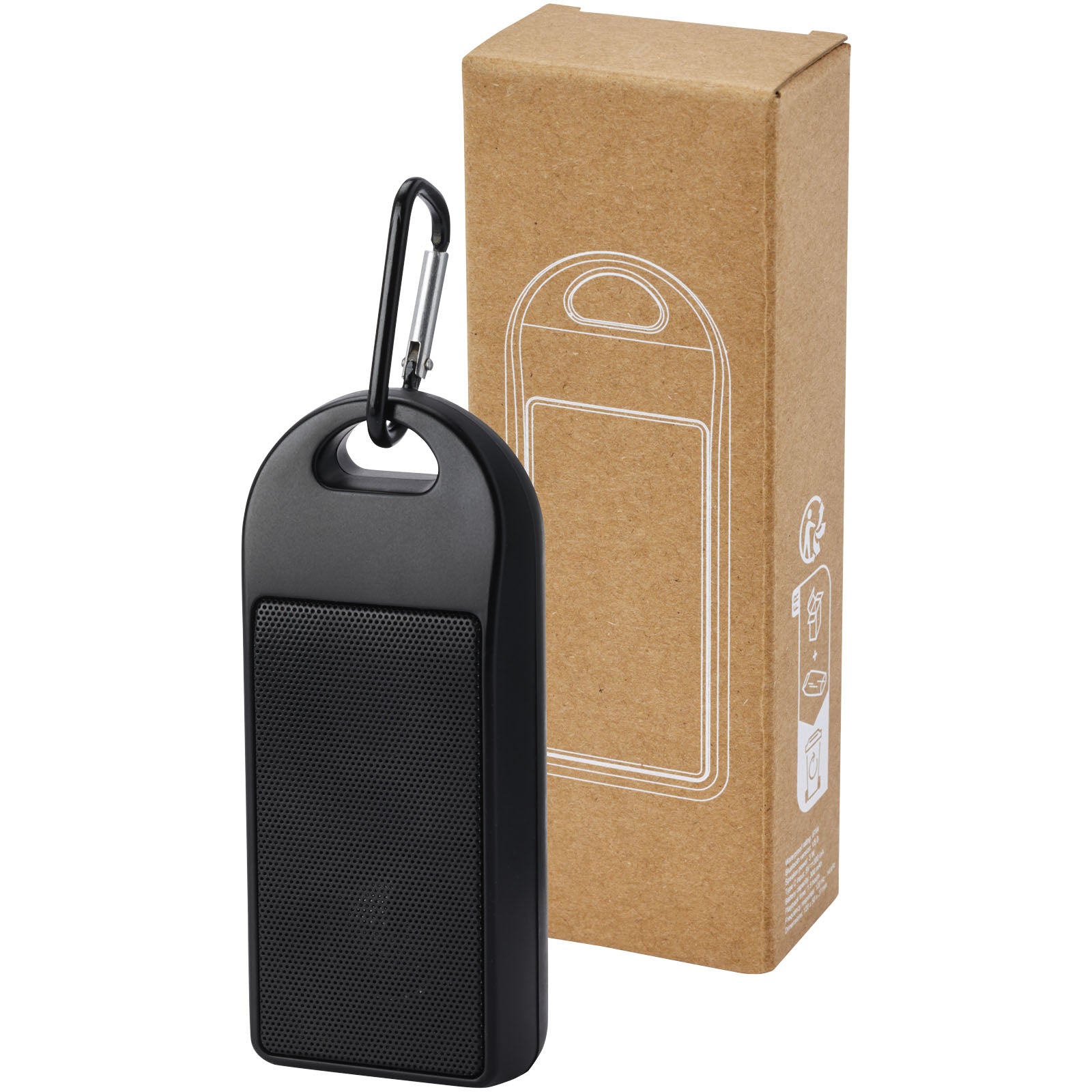 Omni 3 W IPX4 Bluetooth®-Lautsprecher aus recyceltem RCS Kunststoff