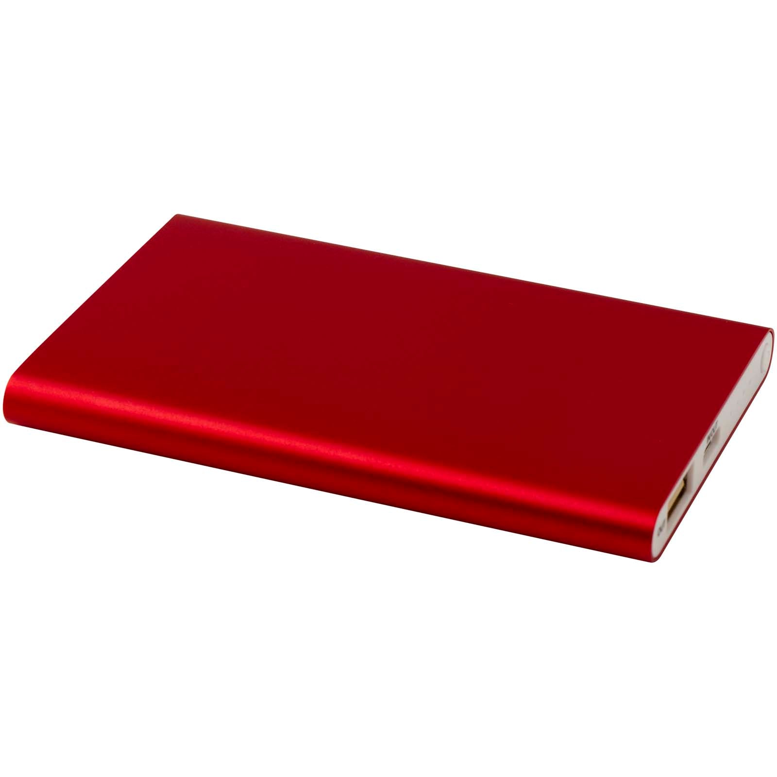 Pep 4000 mAh Type-C Powerbank aus recyceltem Aluminium – Rot