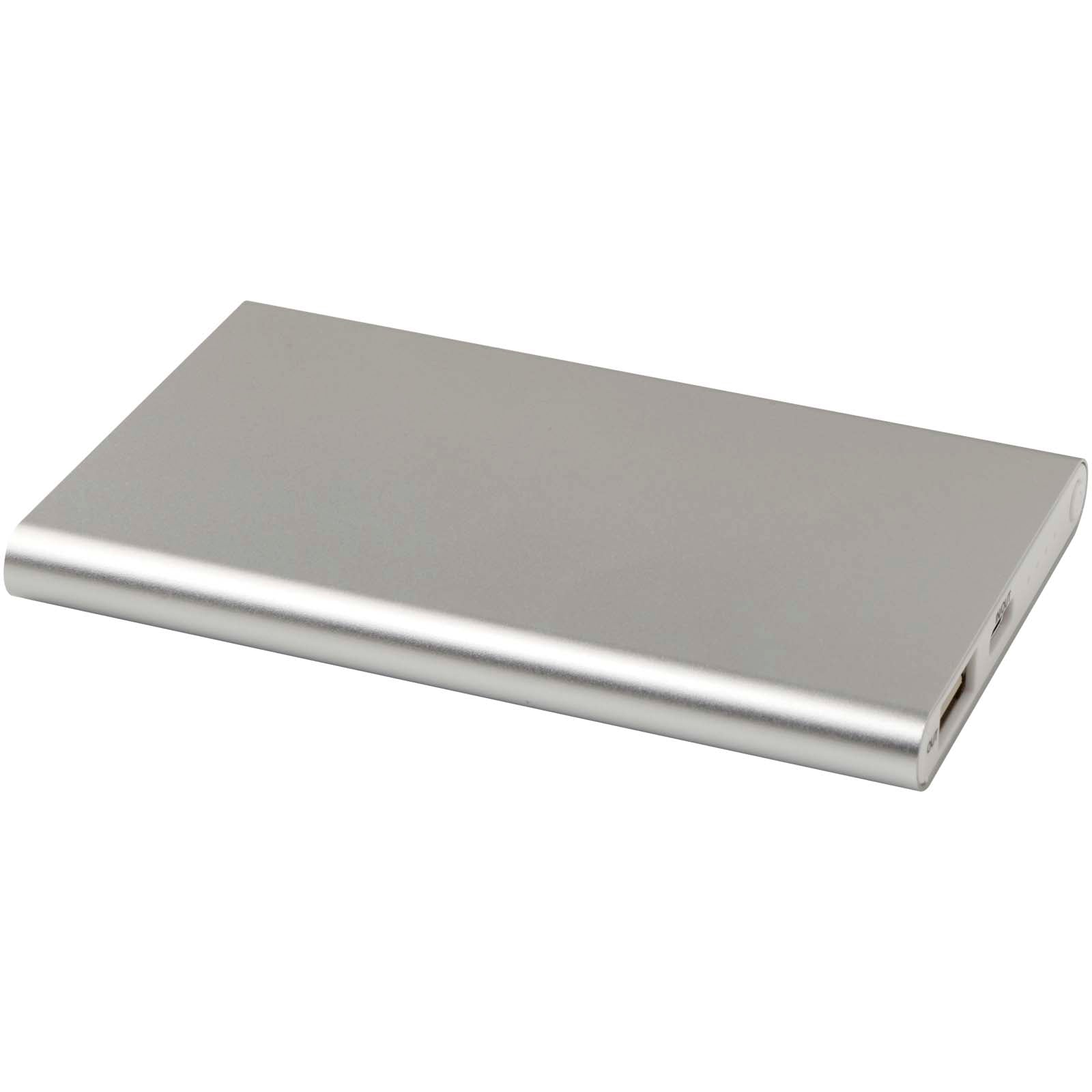 Pep 4000 mAh Type-C Powerbank aus recyceltem Aluminium – Silber