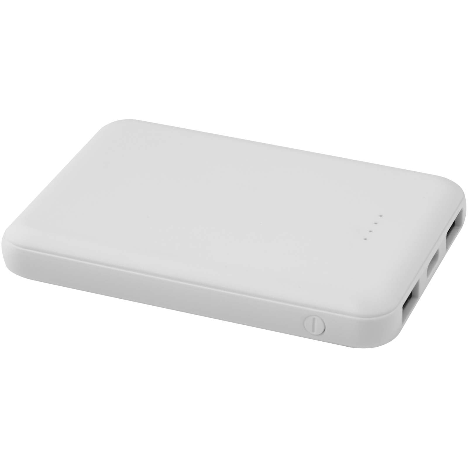 Asama 5000 mAh Typ-C Powerbank aus recyceltem Kunststoff – Weiss
