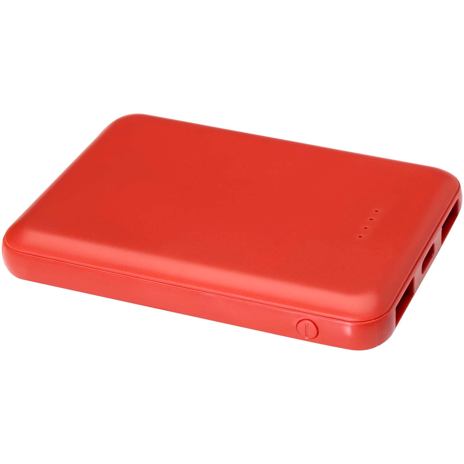 Asama 5000 mAh Typ-C Powerbank aus recyceltem Kunststoff – Ziegelstein