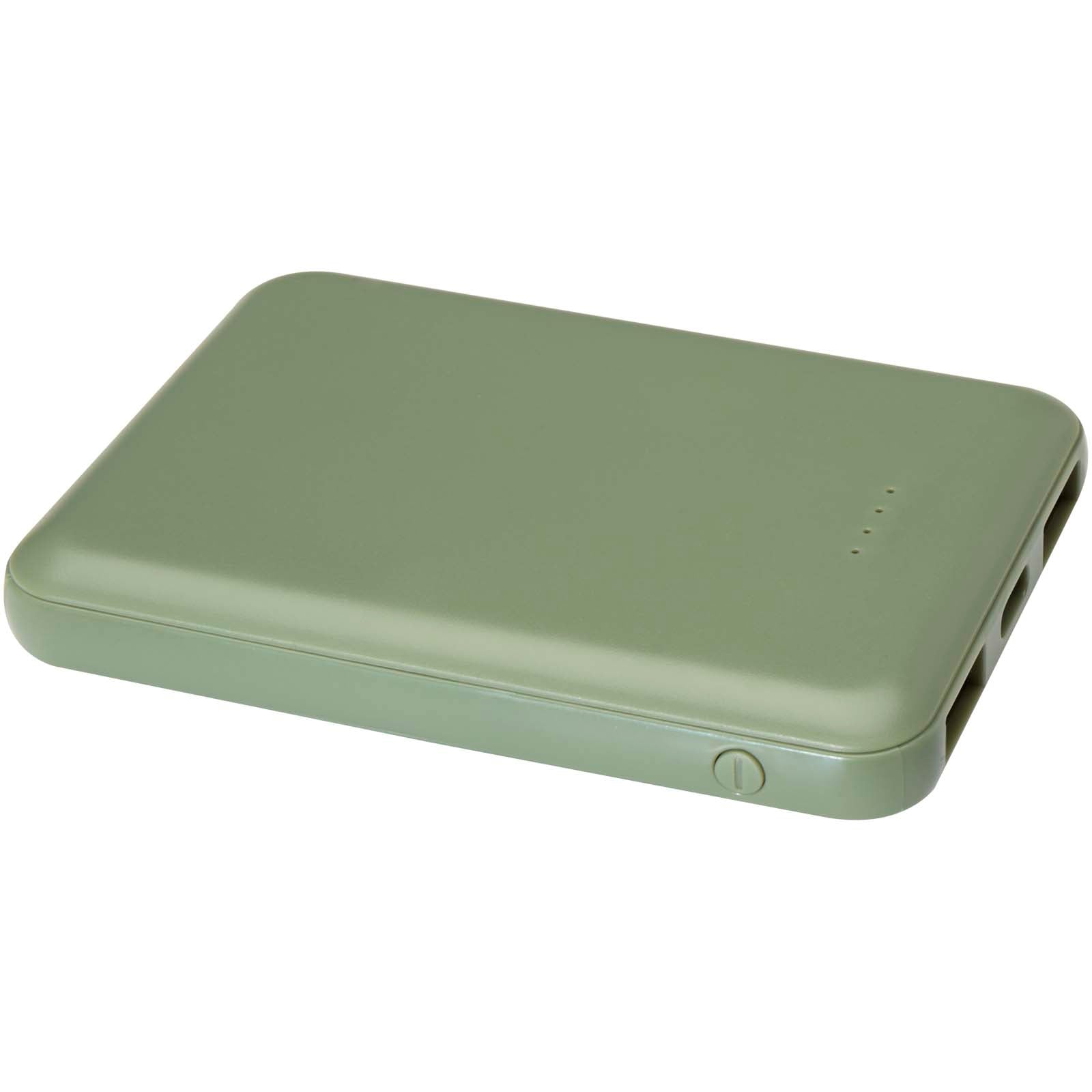Asama 5000 mAh Typ-C Powerbank aus recyceltem Kunststoff – Heather Grün