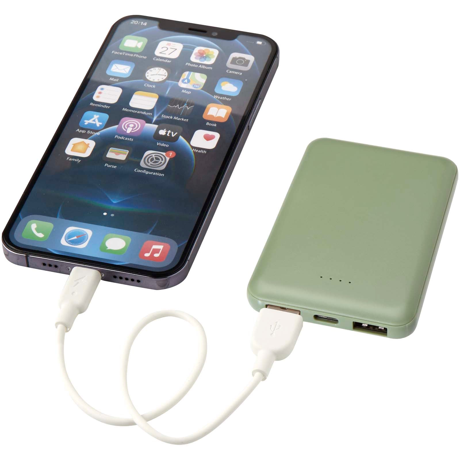 Asama 5000 mAh Typ-C Powerbank aus recyceltem Kunststoff