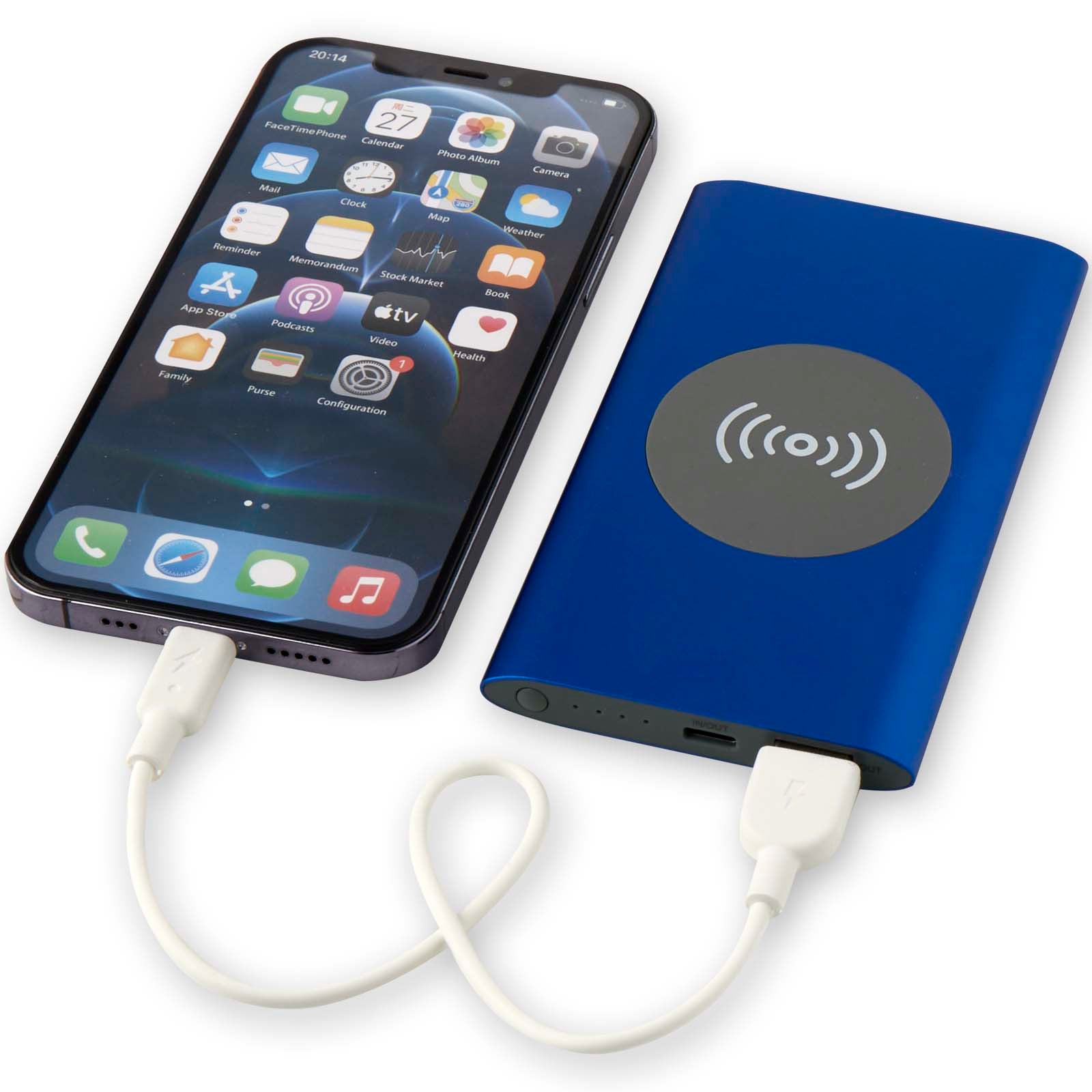 Juice 4000 mAh Typ-C kabellose Powerbank aus recyceltem Aluminium