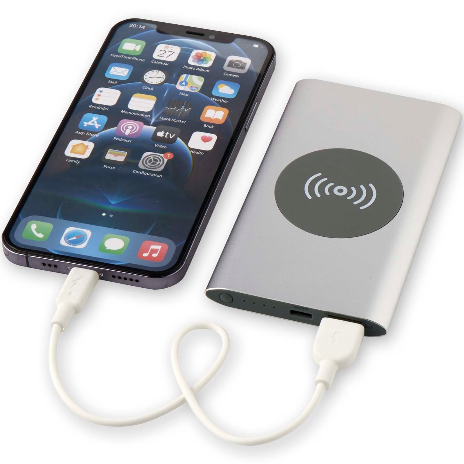 Juice 4000 mAh Typ-C kabellose Powerbank aus recyceltem Aluminium