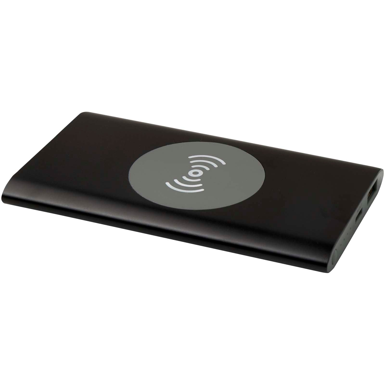 Juice 4000 mAh Typ-C kabellose Powerbank aus recyceltem Aluminium – Schwarz
