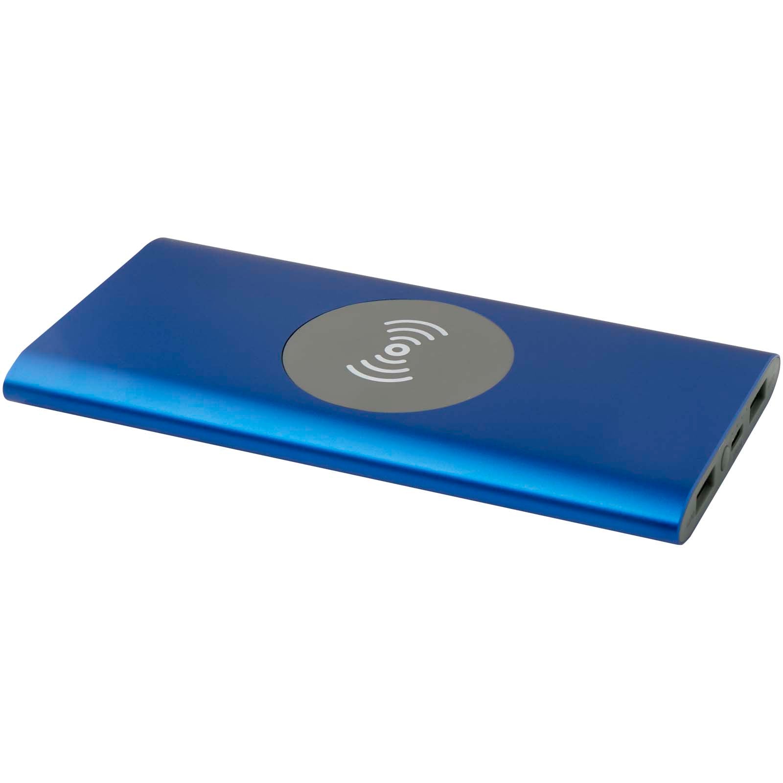 Juice 8000 mAh Typ-C kabellose Powerbank aus recyceltem Aluminium – Royalblau