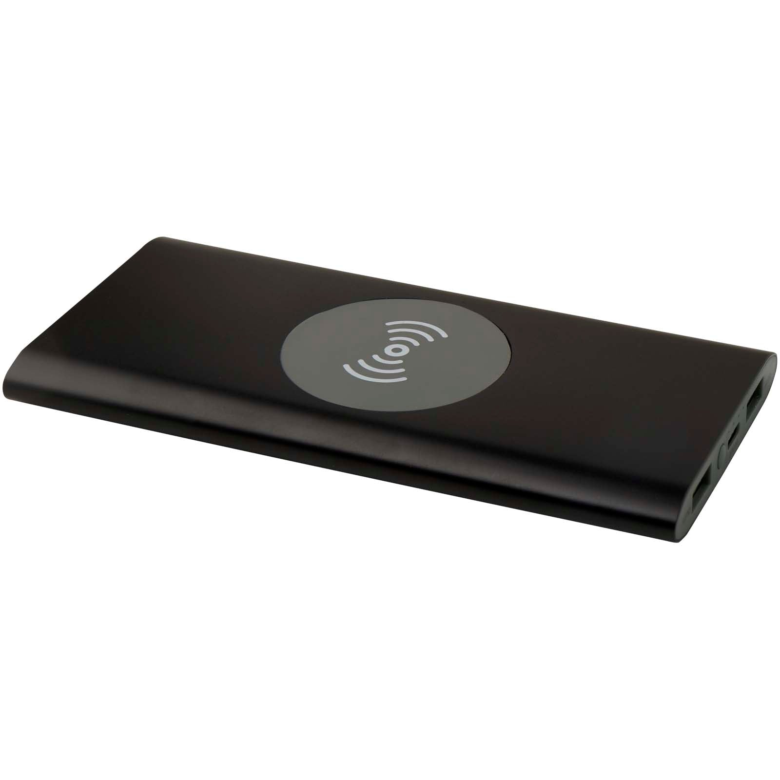 Juice 8000 mAh Typ-C kabellose Powerbank aus recyceltem Aluminium – Schwarz