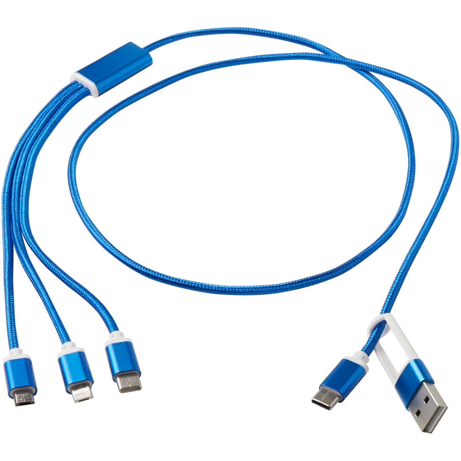 Versatile 5-in-1 Ladekabel aus recyceltem Aluminium