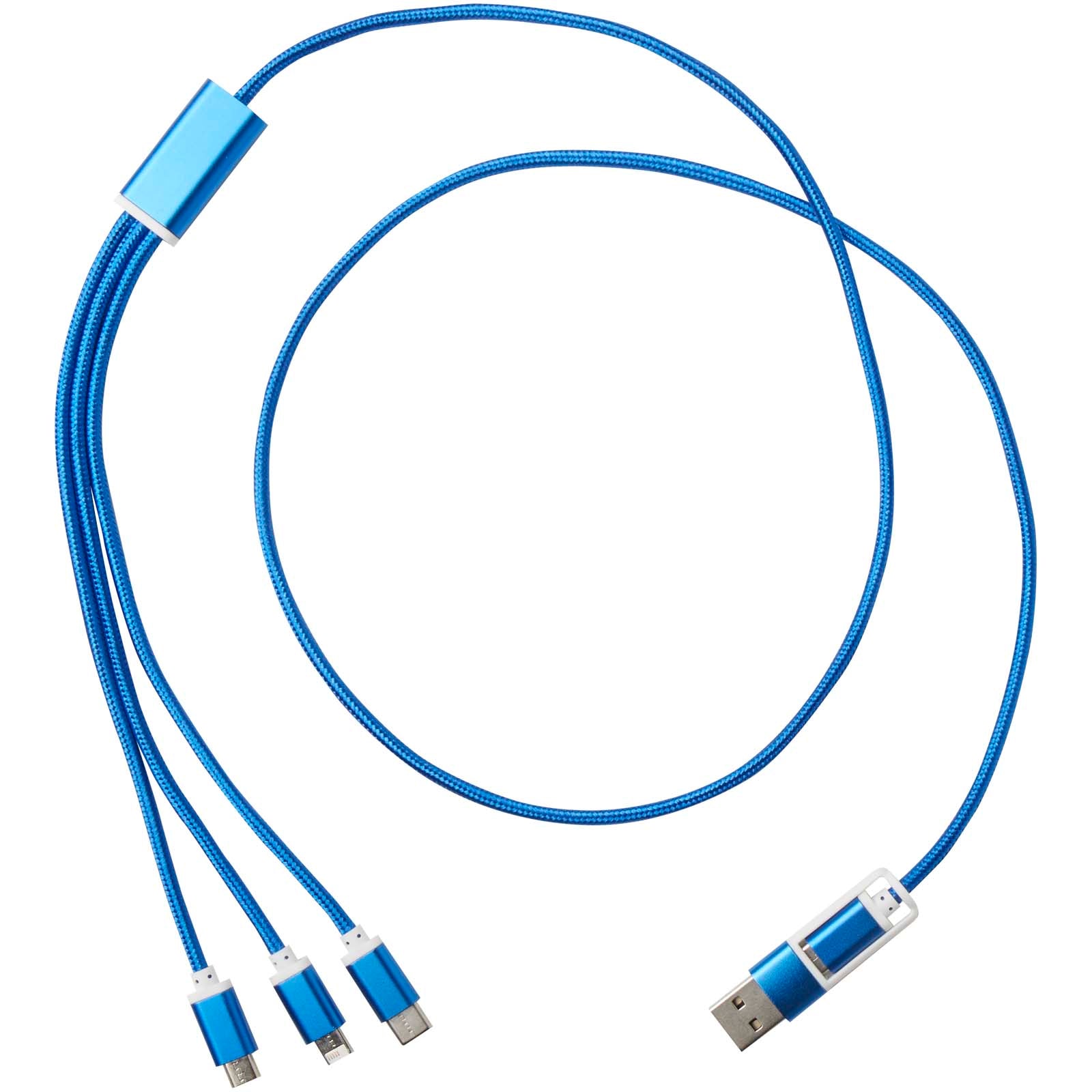 Versatile 5-in-1 Ladekabel aus recyceltem Aluminium