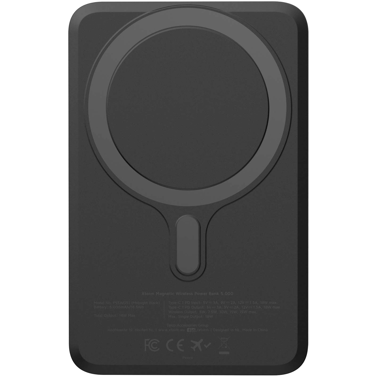 Xtorm FS5W051 5000 mAh magnetische kabellose Powerbank