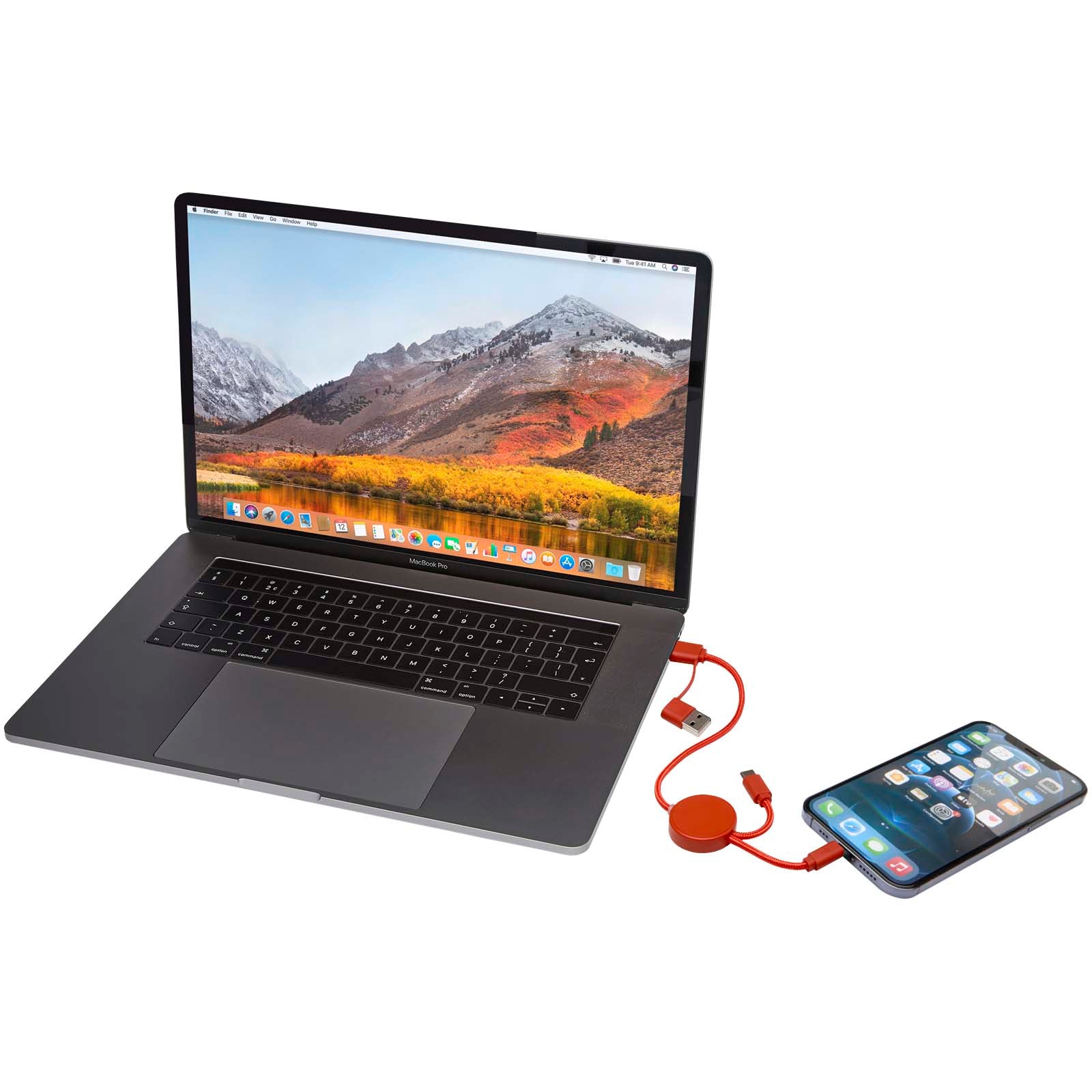 Citala 30 cm 5-in-1 Kabel aus recyceltem Kunststoff für Datenübertragung und 27W Schnellladung