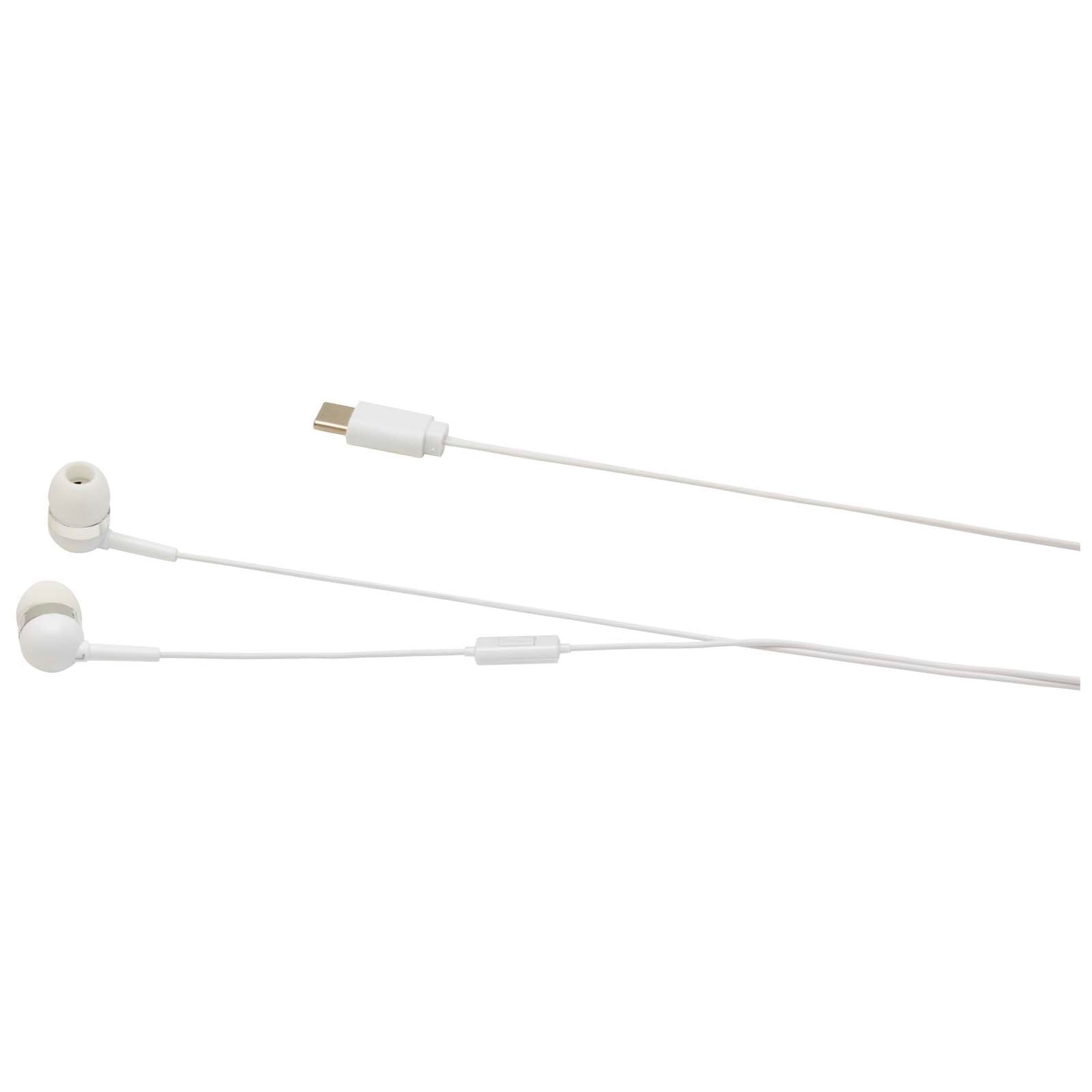 Baekdu kabelgebundenes Headset Typ-C mit Aufbewahrungsbox aus recyceltem Kunststoff