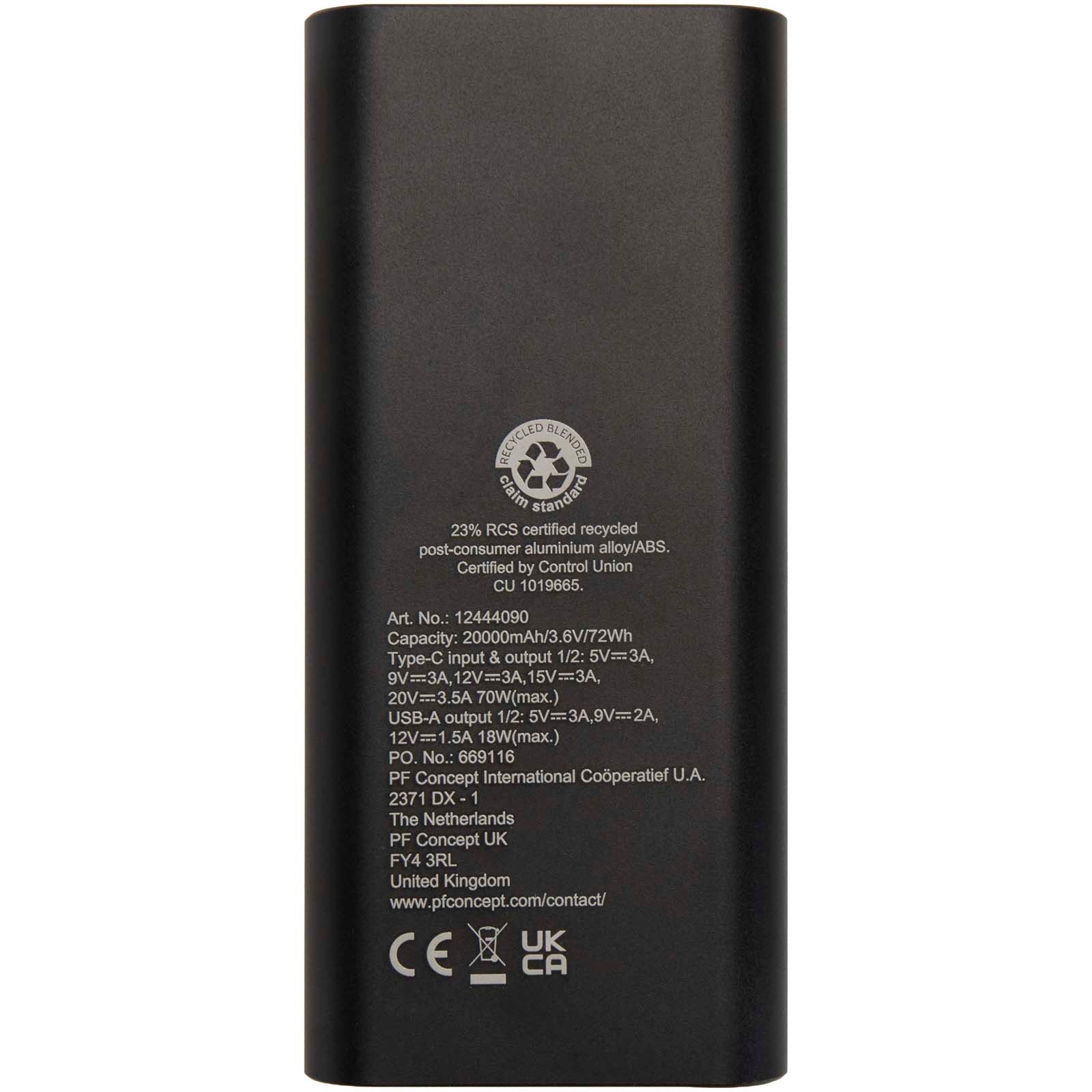 Acamar 70 W 20.000 mAh Laptop Powerbank aus recyceltem Aluminium