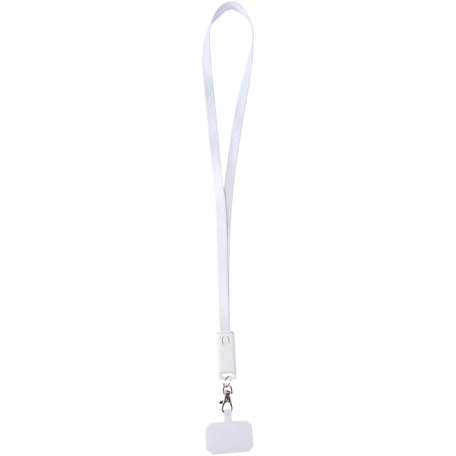 Franz 5 in 1 Lanyard Kabel aus recyceltem Kunststoff für Smartphones mit integrierter Datensynchronisierung und 65 W Schnelll