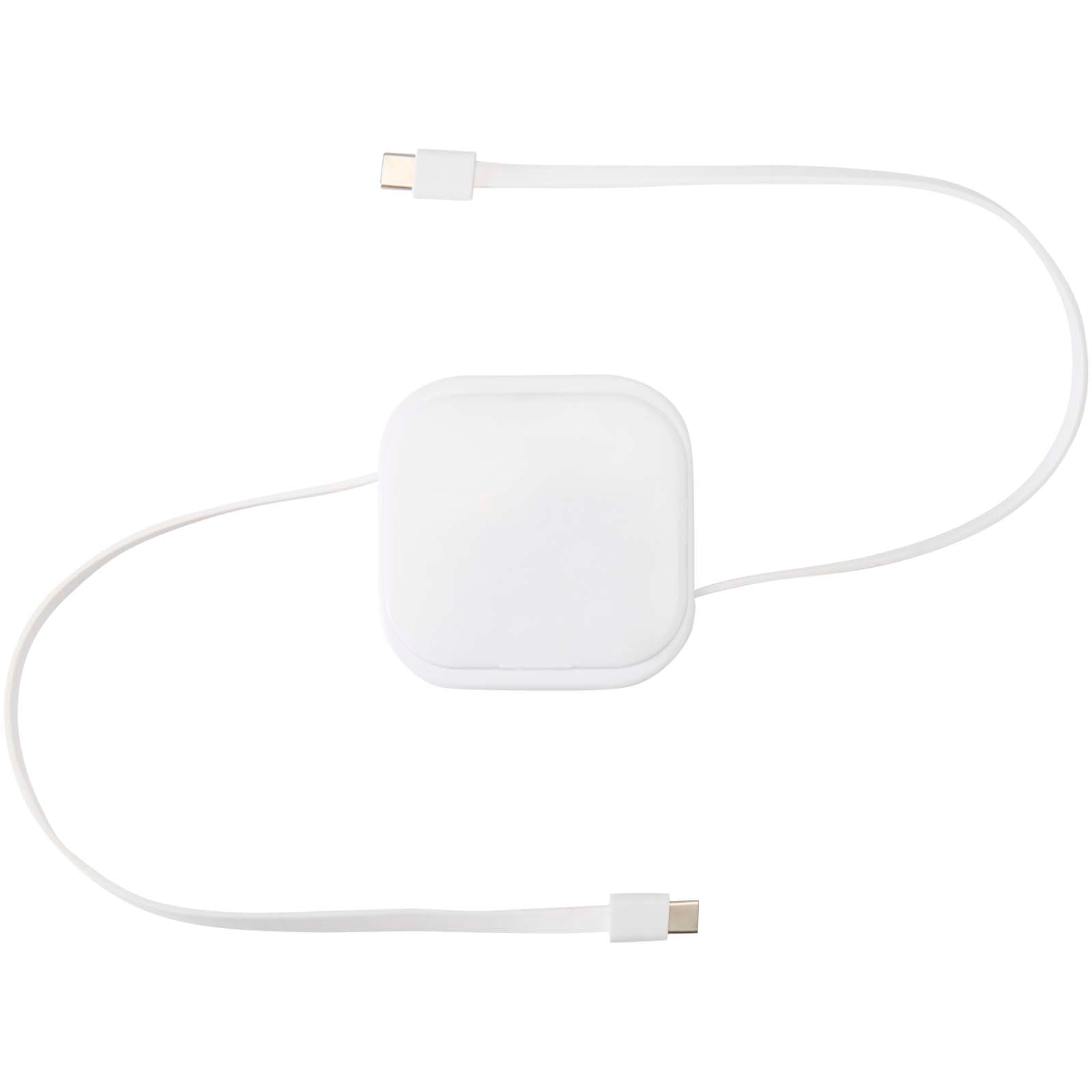 Gloas Aufrollbares 5 in 1 Kabel aus Recyclingmaterial mit Datensynchronisierung und 100 W Schnellladefunktion sowie Smartphon
