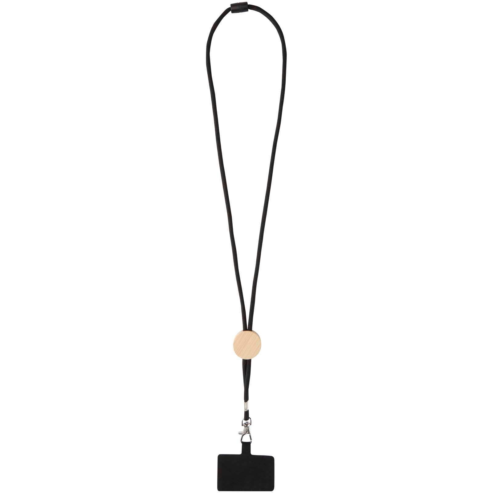 Adhab Smartphone Lanyard mit Bambusdetails – Schwarz
